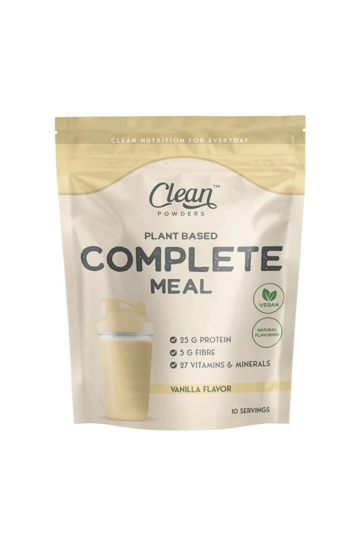 Clean Powders Plant Based Complete Meal 600 gr Vanilya