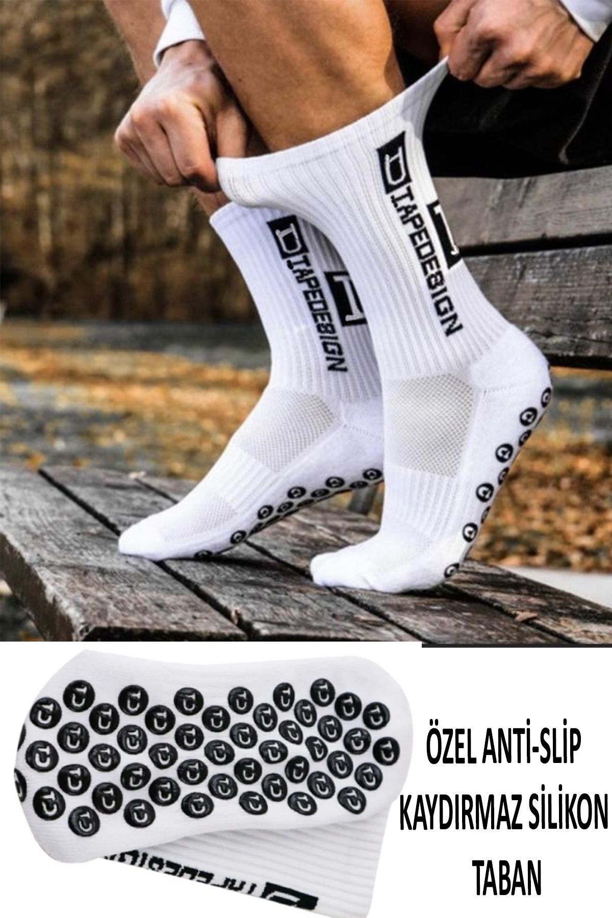 Genel Markalar Kaydırmaz Silikon Tabanlı Futbol Çorabı Kauçuk Havlu Taban Dikişsiz Maç Sporcu Tozluk Halı Saha Maç