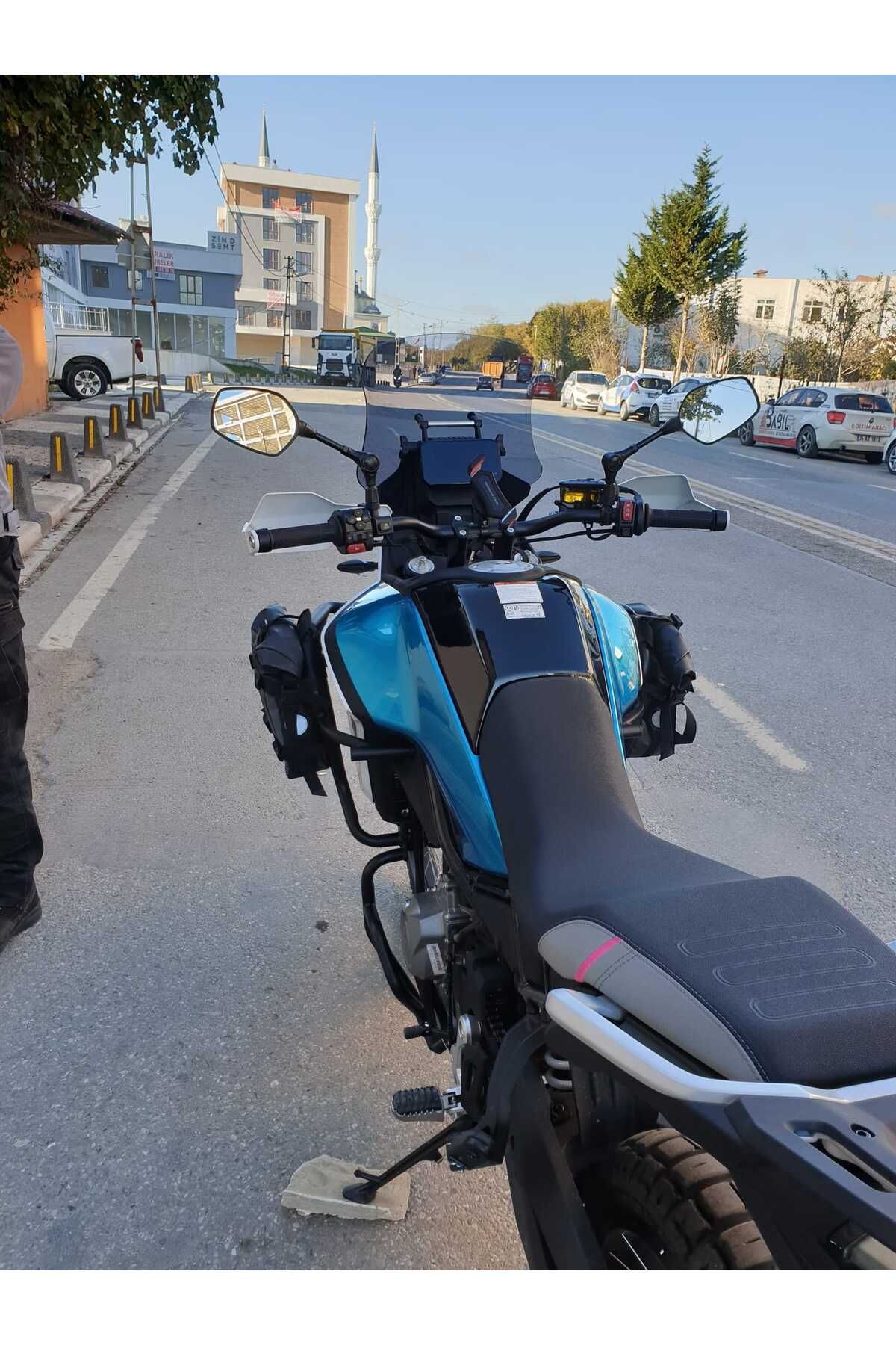 CF MOTO 450 MT Siperlik Ön Cam 2025 Model 55cm Füme Renkli 4mm UZUN CAM
