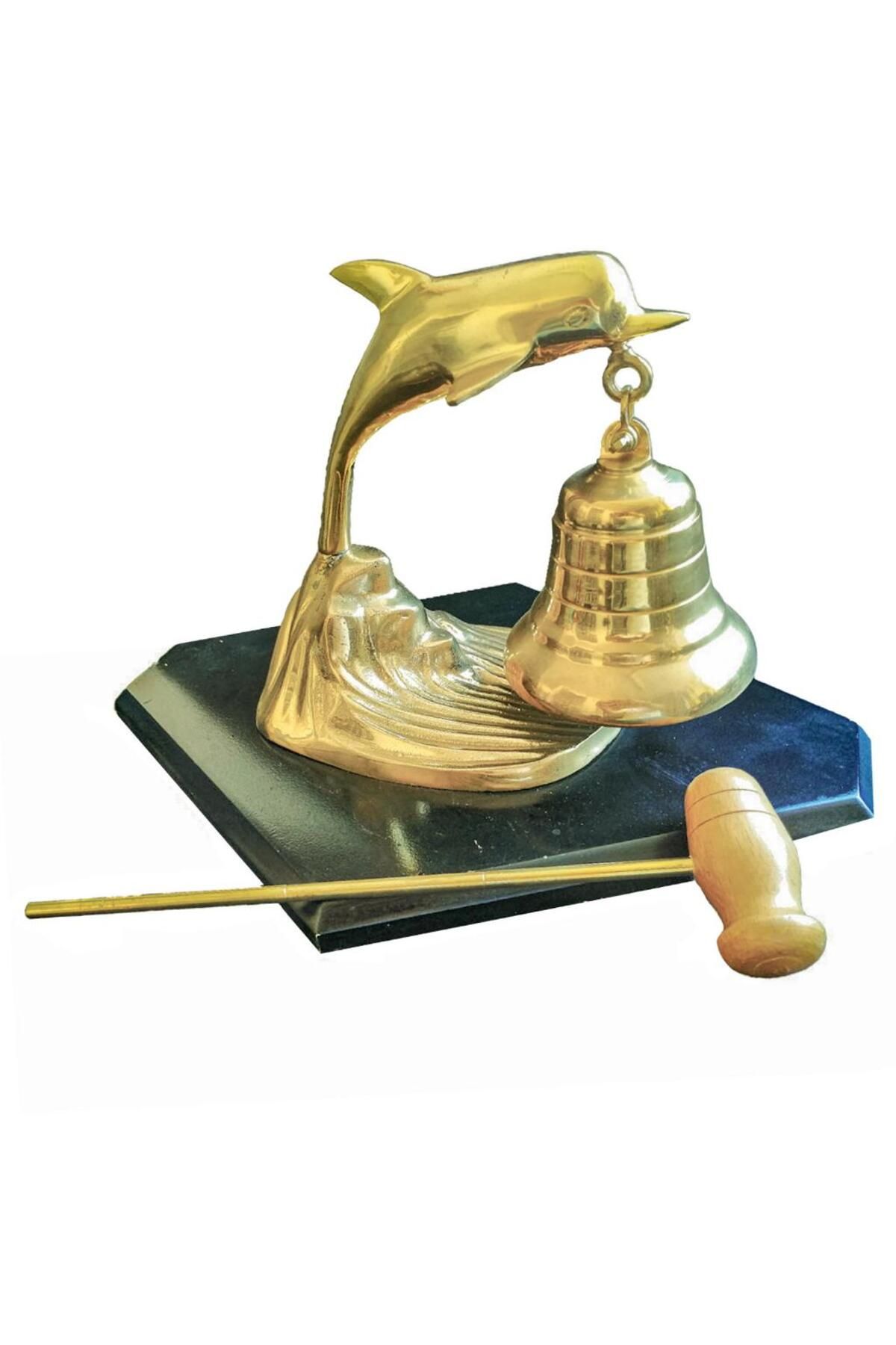 Kalender Döküm-Pimarks Brass Cast Table Top Dolphin Hanging Bell 4