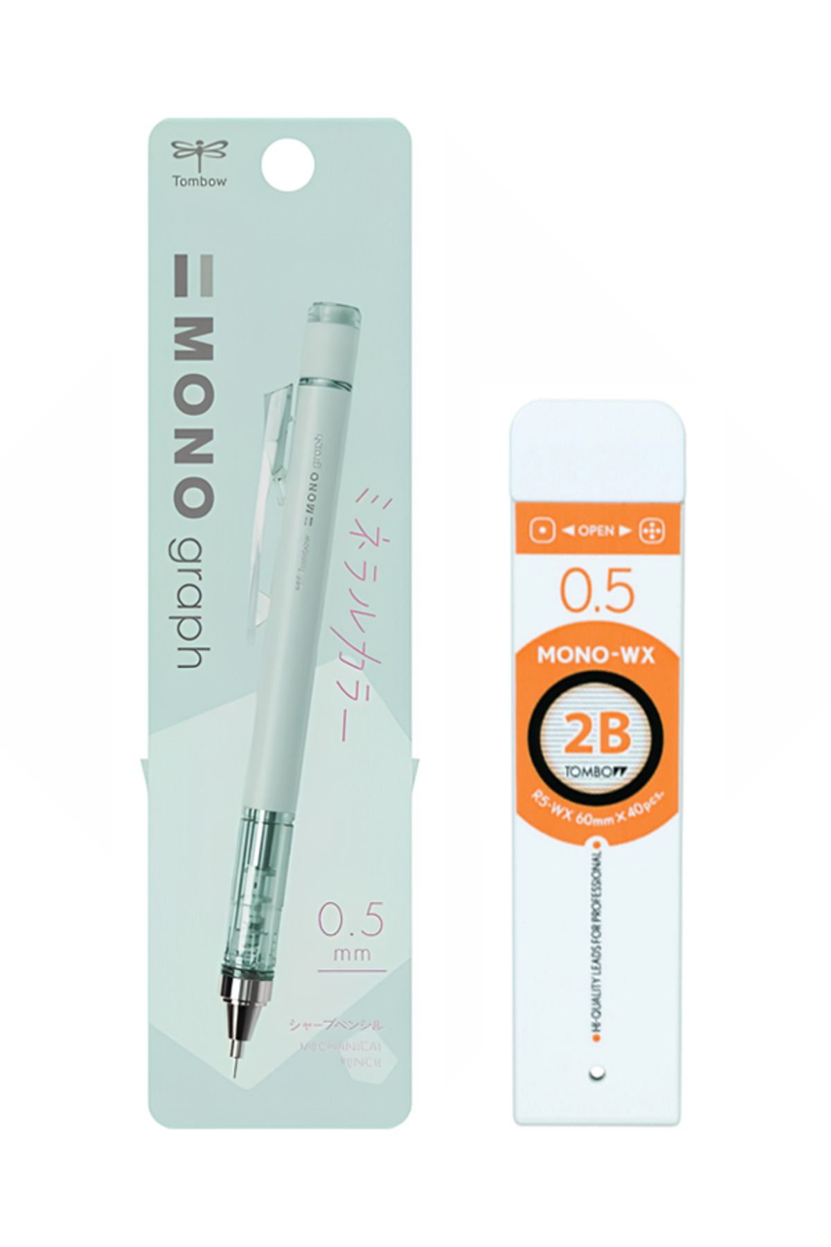 Tombow Mono Graph Kalemi DPA147A ve Tombow Mono Wx Prof Tüp 40lı 2B Set