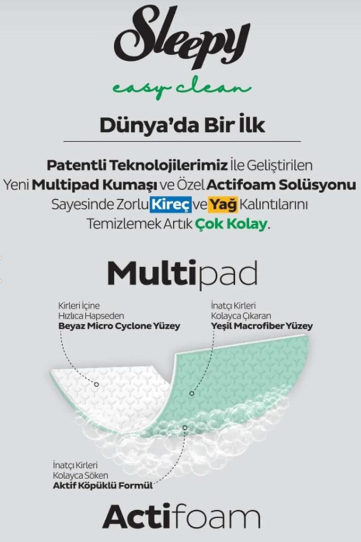 Sleepy Arap ve Beyaz Sabun Katkılı 100'lü, Kireç Sökücü 30'lu Temizlik Havlusu ve Rosie Hediye fotoğrafı 4 (önizleme)