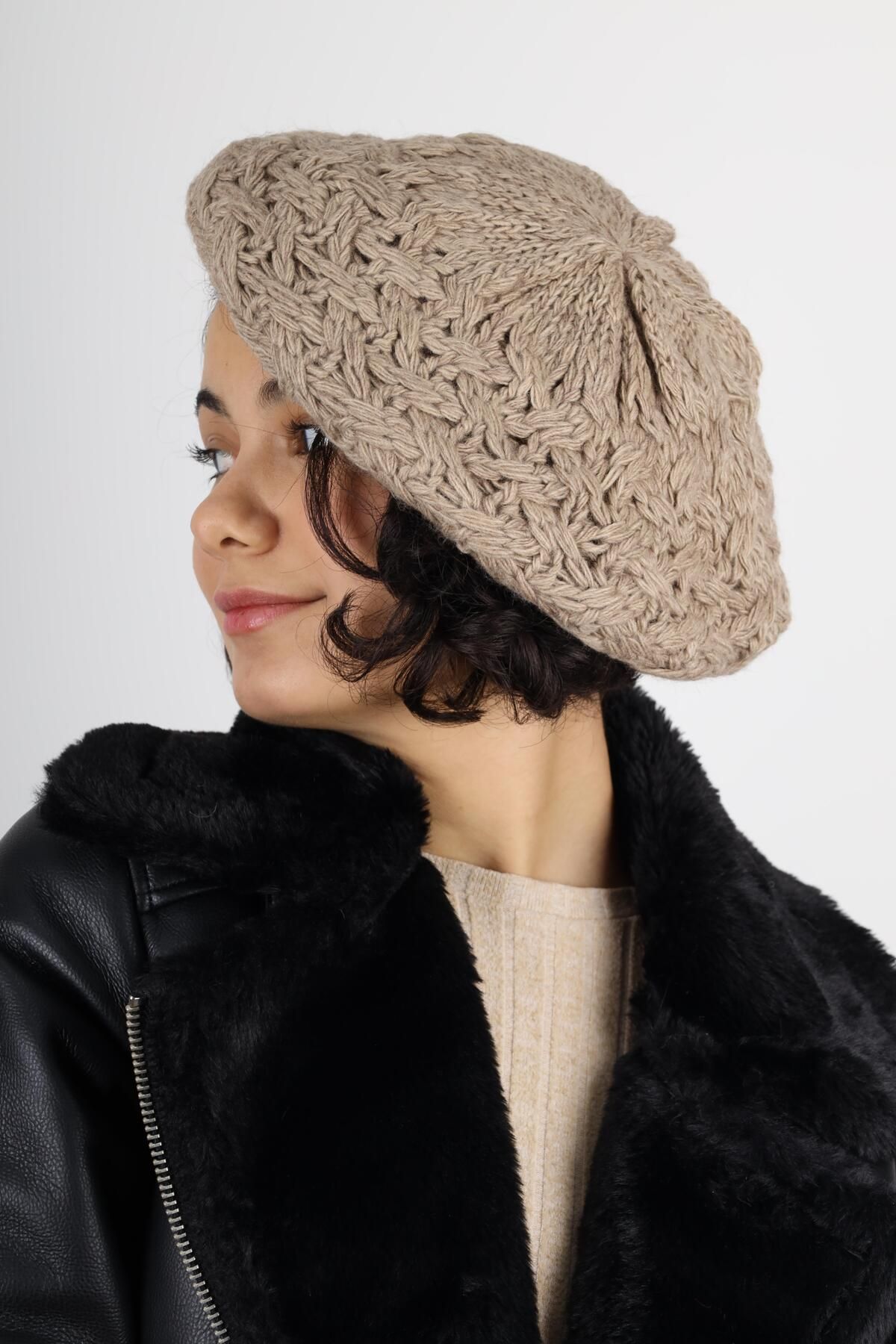 MinaCarin-Winter Double Layer Painter Mink Knitted Wool 6