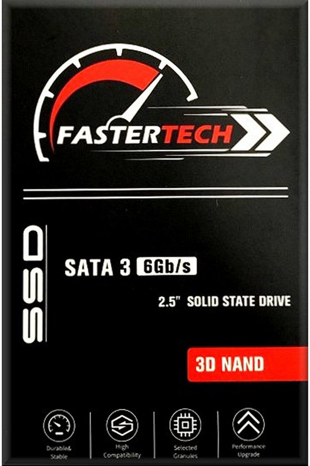 Fastertech Ssd 512GB 2,5" Sata 3 480/520 Mb 3d Tüm Notebook/laptop/dizüstü Bilgisayarlara Uyumludur