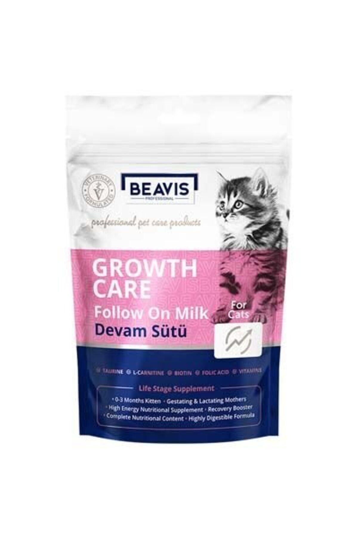 BEAVIS Growth Care Fallow on Milk Cat Yavru Kedi Devam Sütü 200 Gr