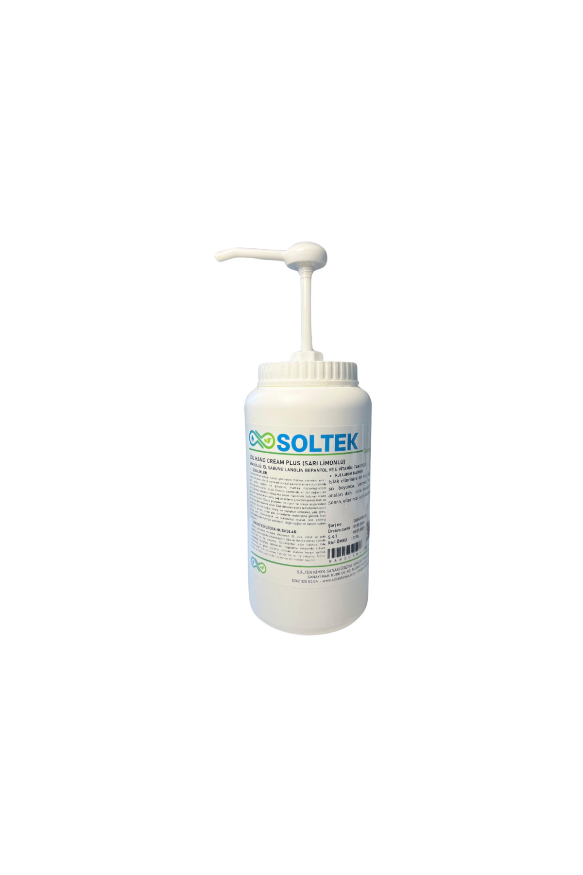 SOLTEK KİMYA Granürlü Ve Talaşlı Sanayi Tipi Işçi El Sabunu - E Vitamini Takviyeli - Sol Hand Cream Plus -4 Kg-