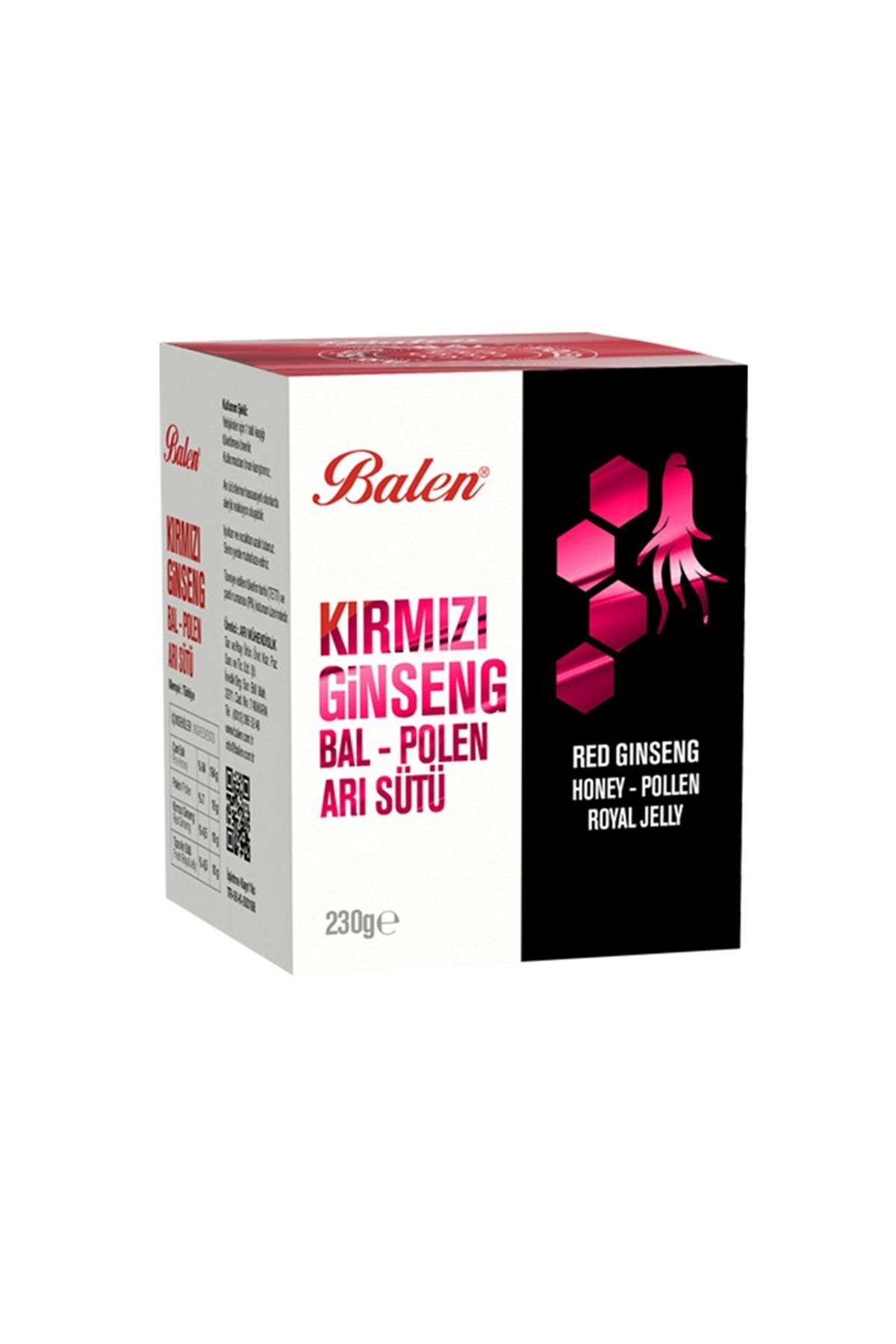 Balen Bal & Polen & Ginseng & Arı Sütü Karışımı 230 G | Genel Sağlığı Koruyucu Ve Dest 570008