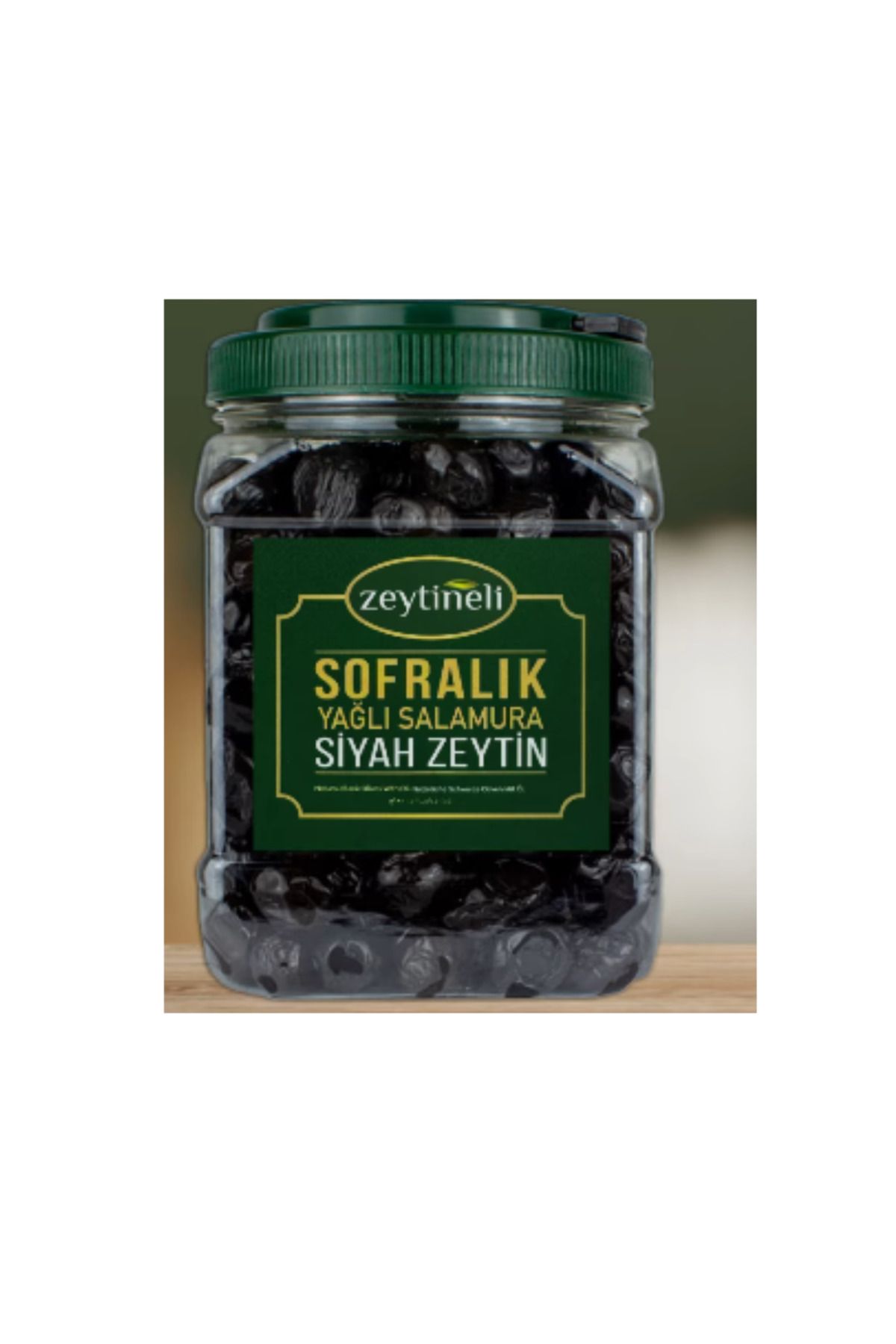 ZEYTİNELİ ZEYTİNELİ Yağlı Salamura Siyah Zeytin 351-380 kalibre (1 kg ) ıyaş