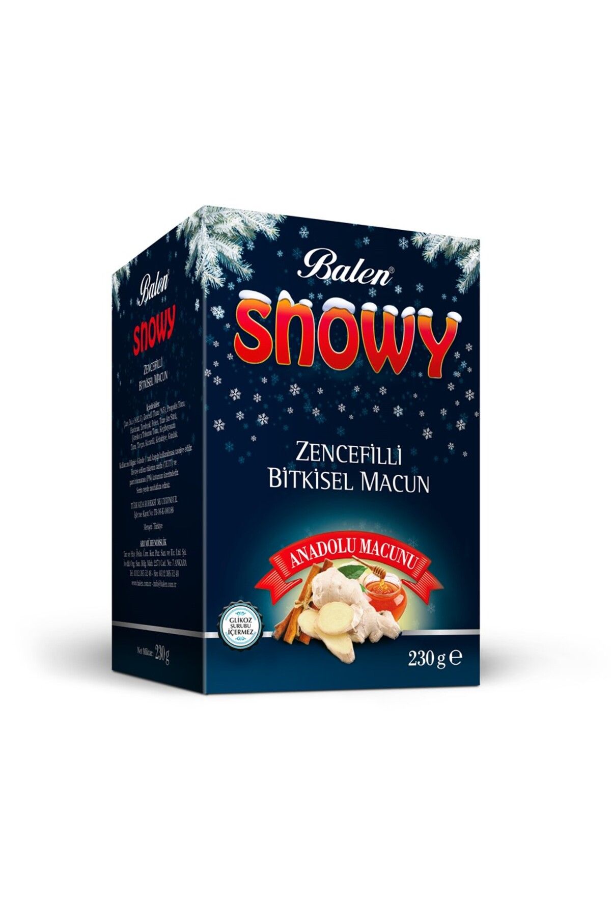 Balen Snowy Ballı Zencefilli Macun 230 G | Bağışıklık Sistemini Destekleyen Doğal Macun 577117