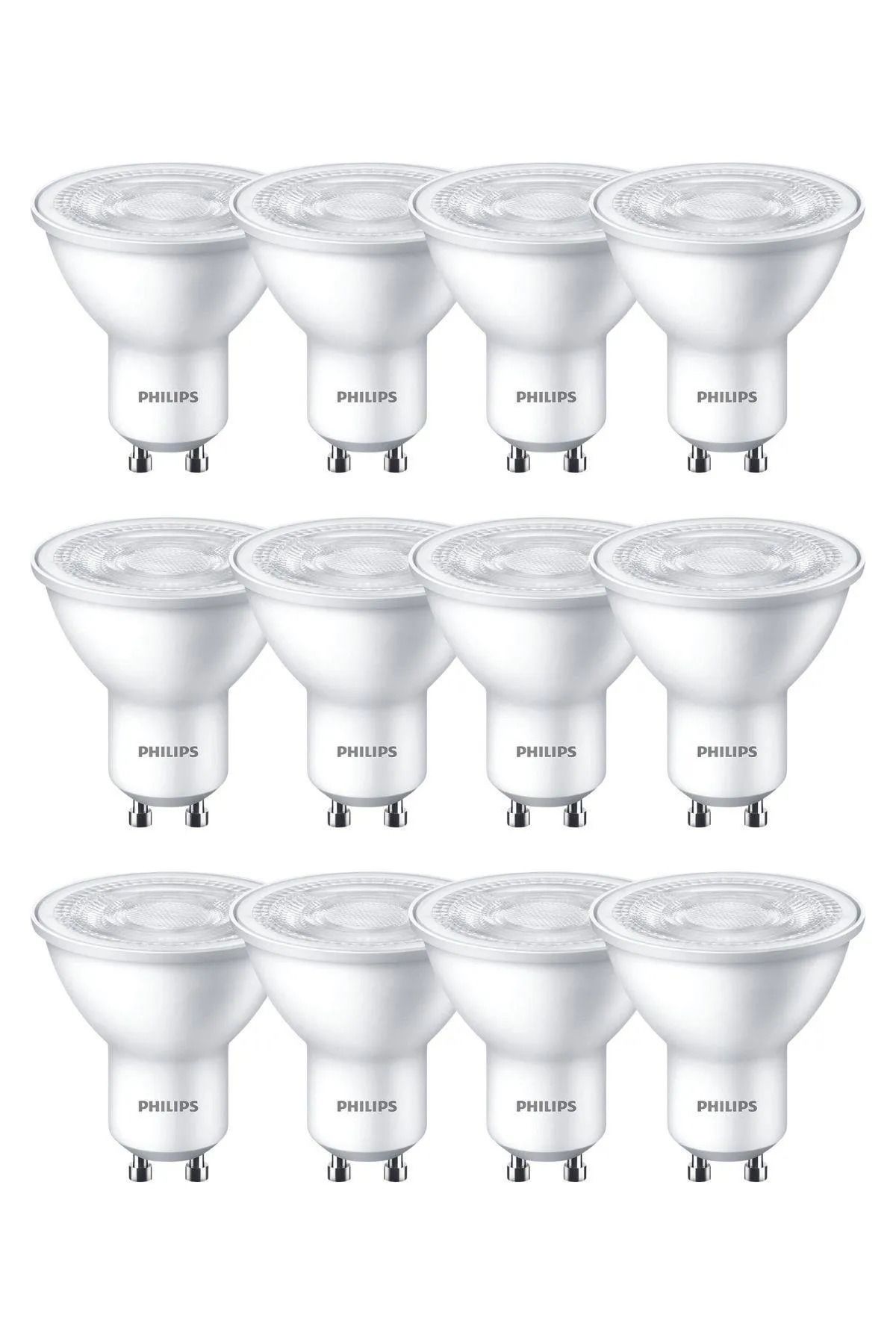 Philips Led Spot 50w Gu10 Beyaz Gün Işığı 4000k 12li Paket