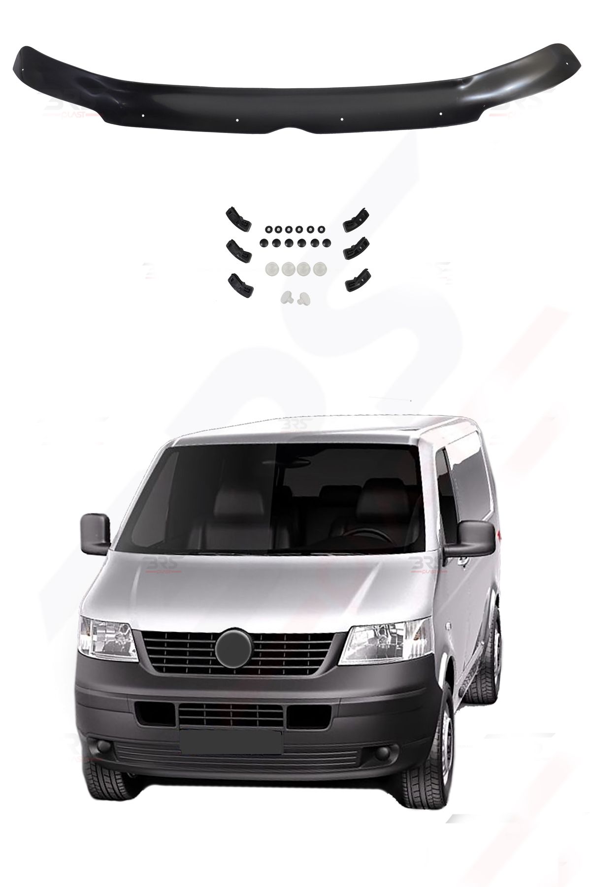 BRSPLAST Volkswagen Transporter T5 Uyumlu 2003-2010 Abs Kaput Rüzgarlığı