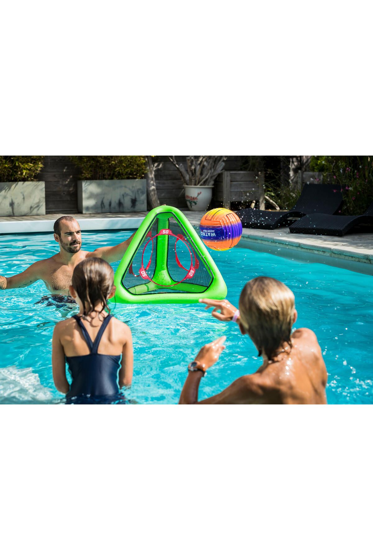 توپ ساحلی بازی TARGET POOL WATKO 360 FIRSHOOT Decathlon