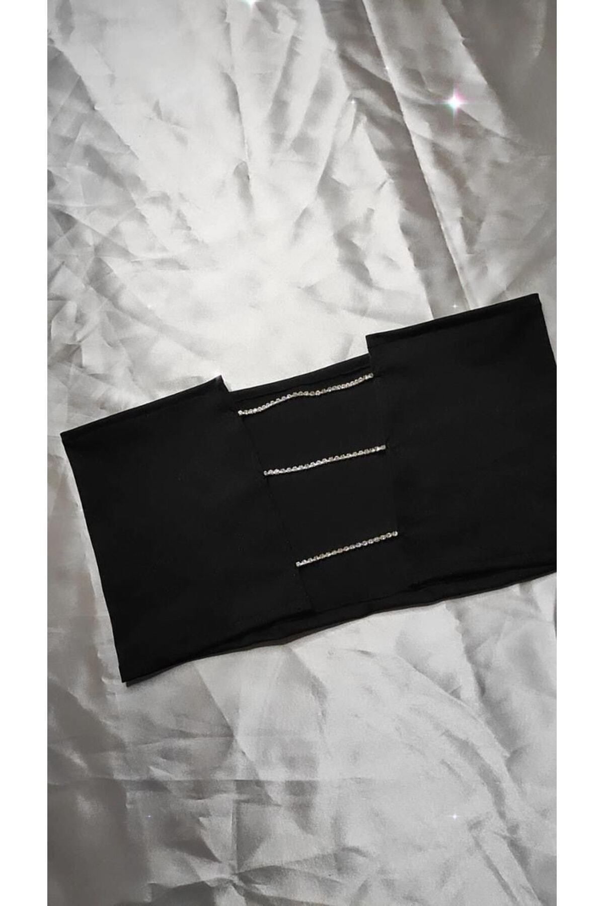 PİNK  Taşlı Super Crop Büstiyer - Görsel 4