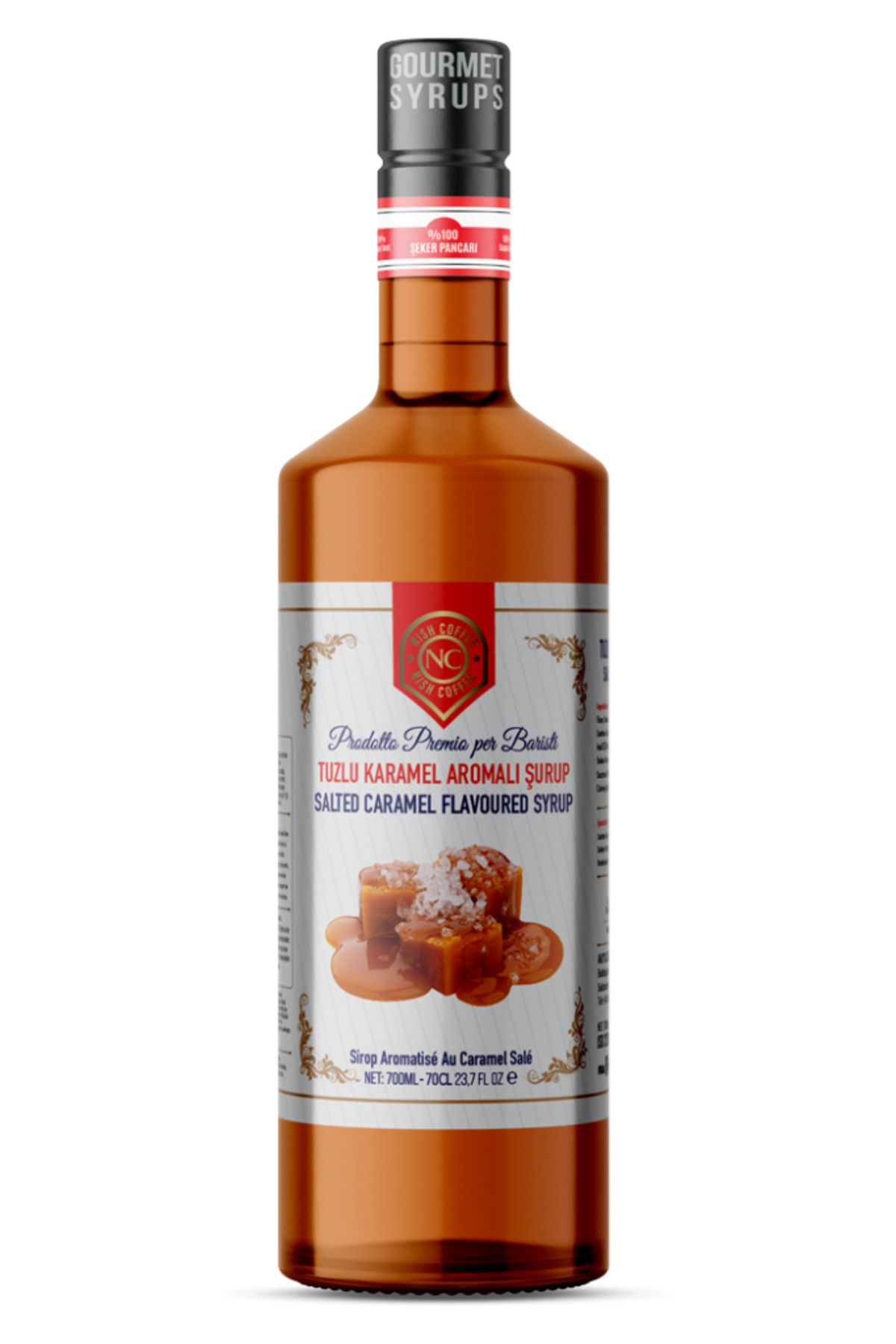 Nish Coffee Nish Tuzlu Karamel Aromalı Şurup 700 ML-Pet Şişe