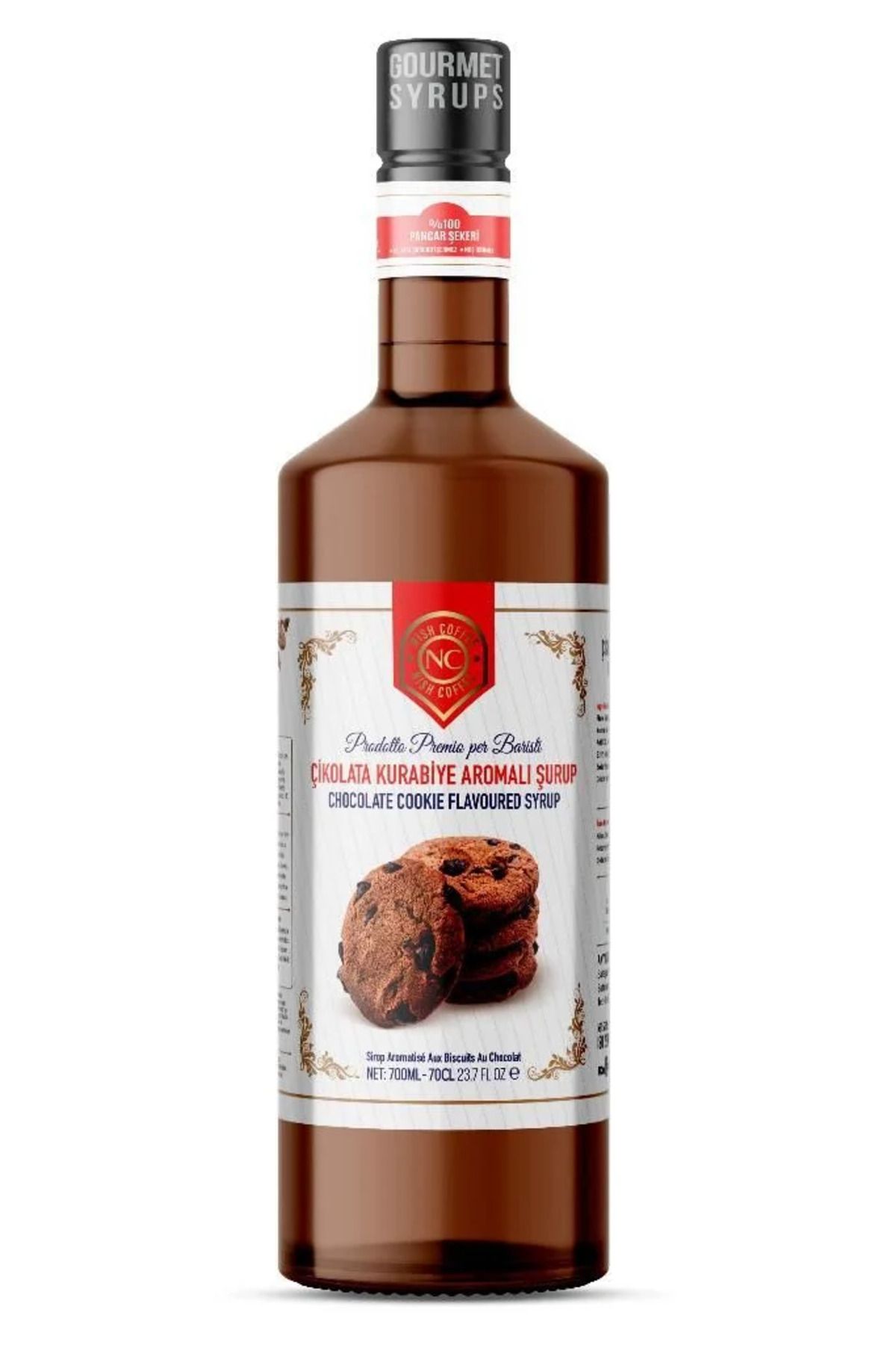 Nish Coffee Nish Çikolata Kurabiye Aromalı  Şurup 700 ML - Cam Şişe