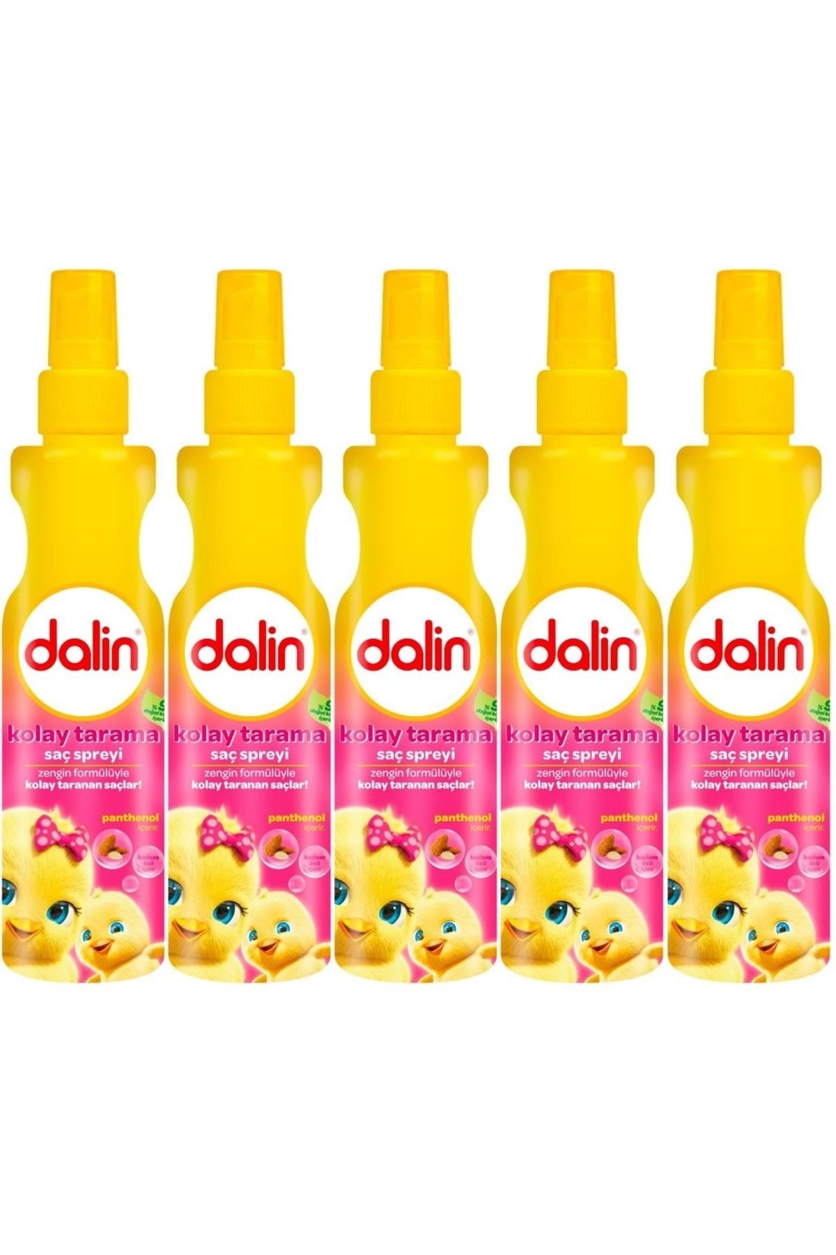 Dalin Kolay Saç Tarama Spreyi 200ML Badem Özlü (5 Li Set)