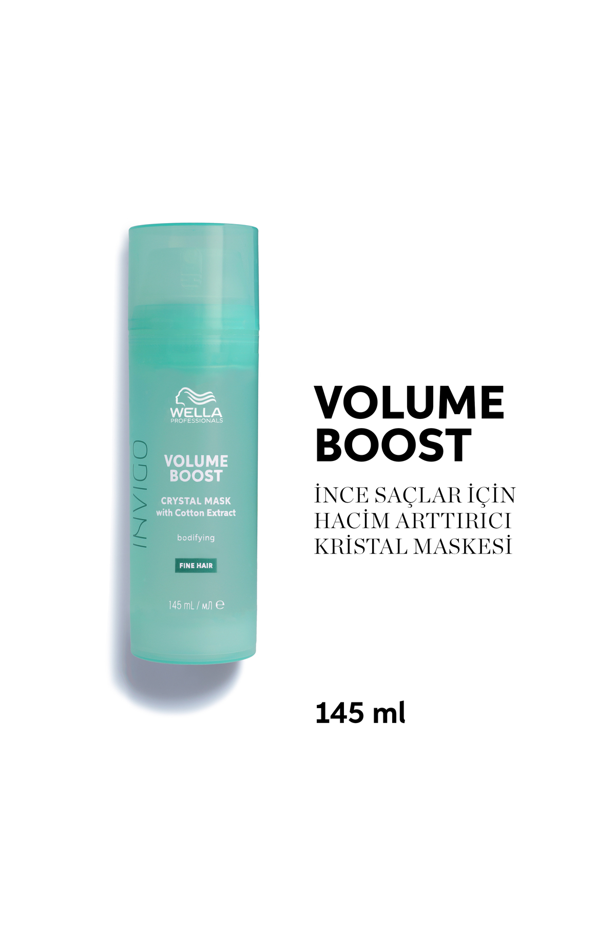 Wella Professionals Invigo Volume Boost İnce Telli Saçlar İçin Hacim Artırıcı Kristal Saç Maskesi 145 ML — 4064666585468