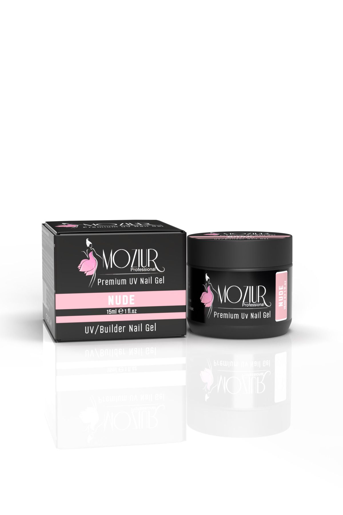 ژل MOZIUR Uv/ Builder Nail Premium 15ml - Nude