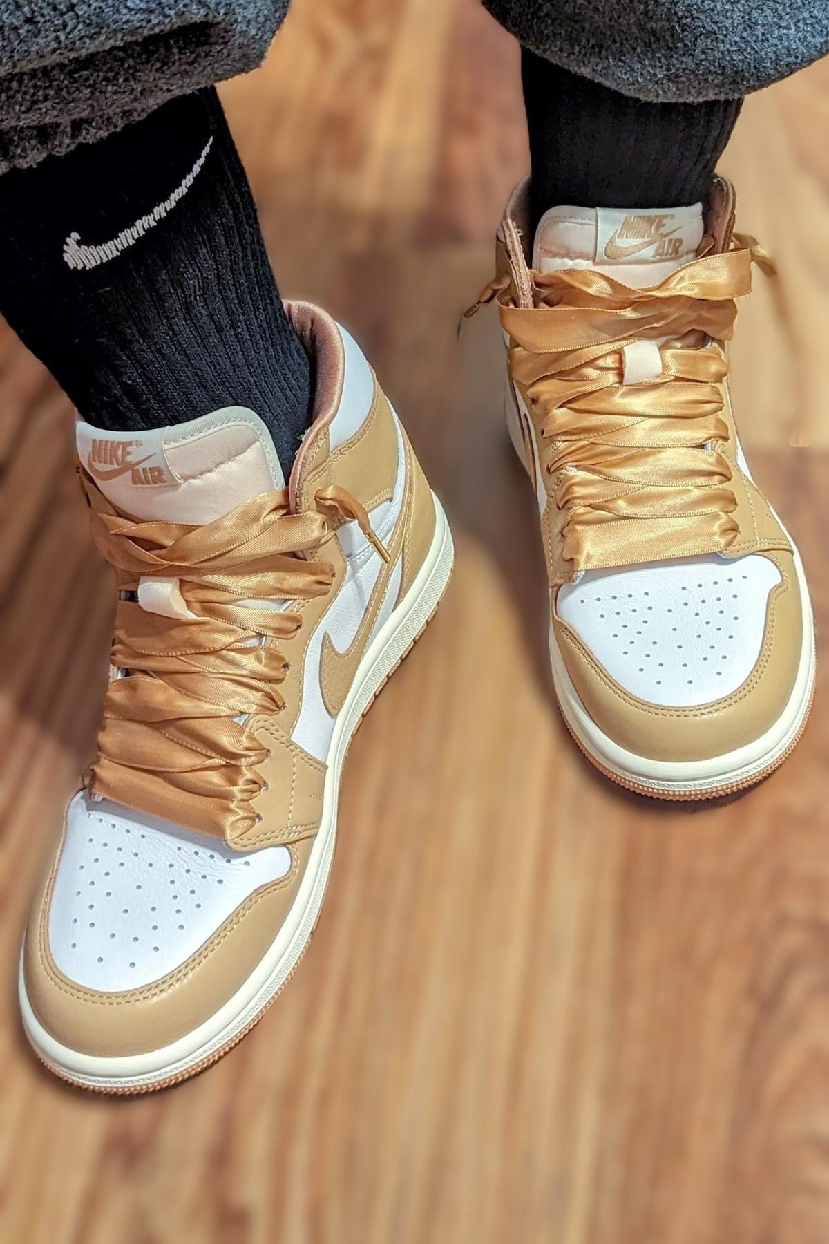Nike Air Jordan 1 Mıd Leather Unisex Sneaker Hakiki Deri Bilekli