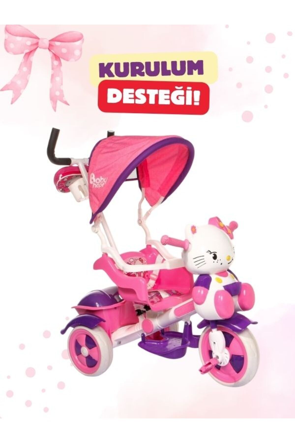 moda bebekler Hello Kitty  Kurulum Desteği Çocuk/Bebek Bisikleti