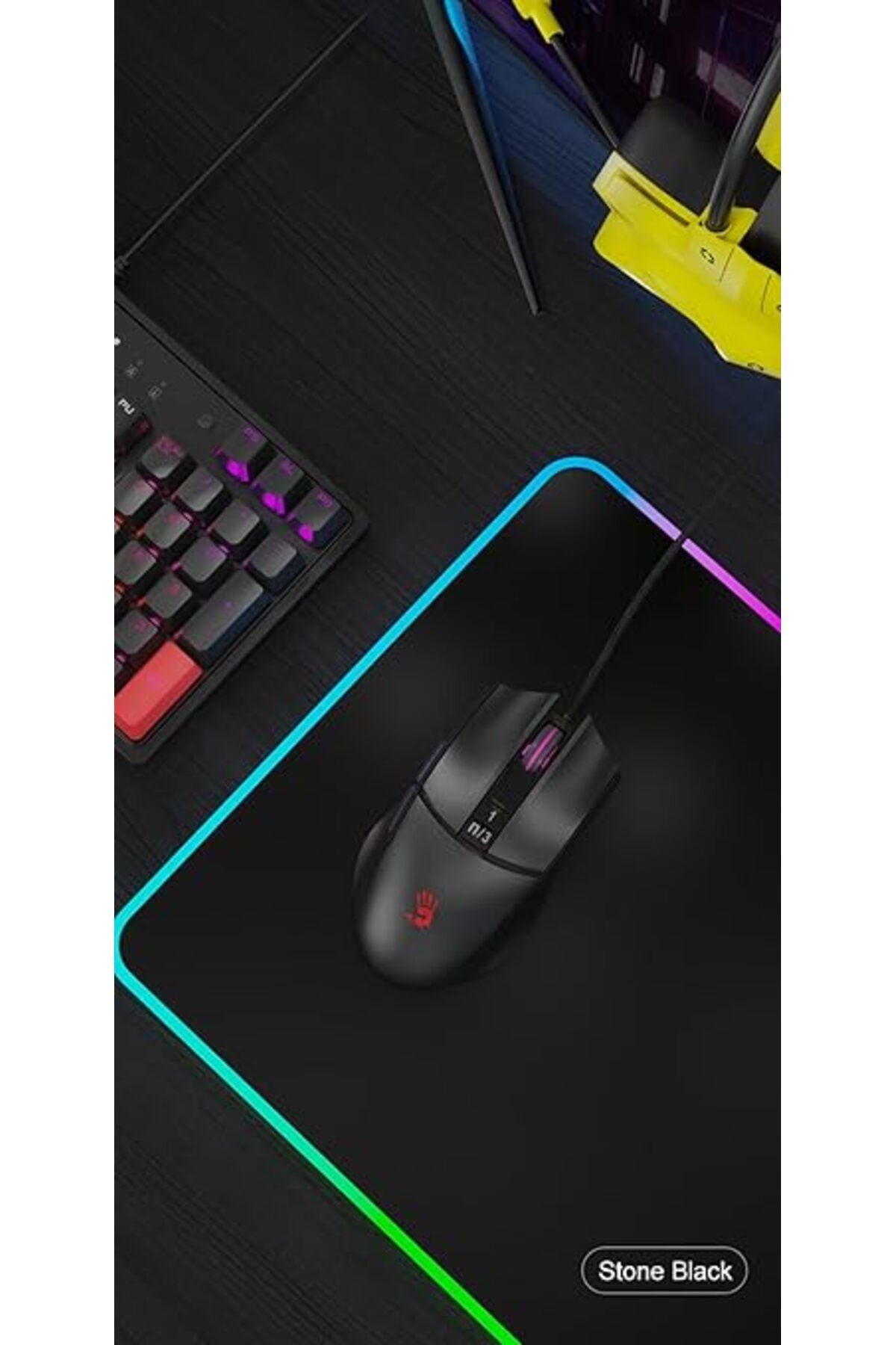 Genel Markalar Bloody L65 Max RGB 12.000 CPI Sensör Ultra Core 3&4 Aktif Özel Yapım Optik Gamer Oyuncu Mouse-Siyah