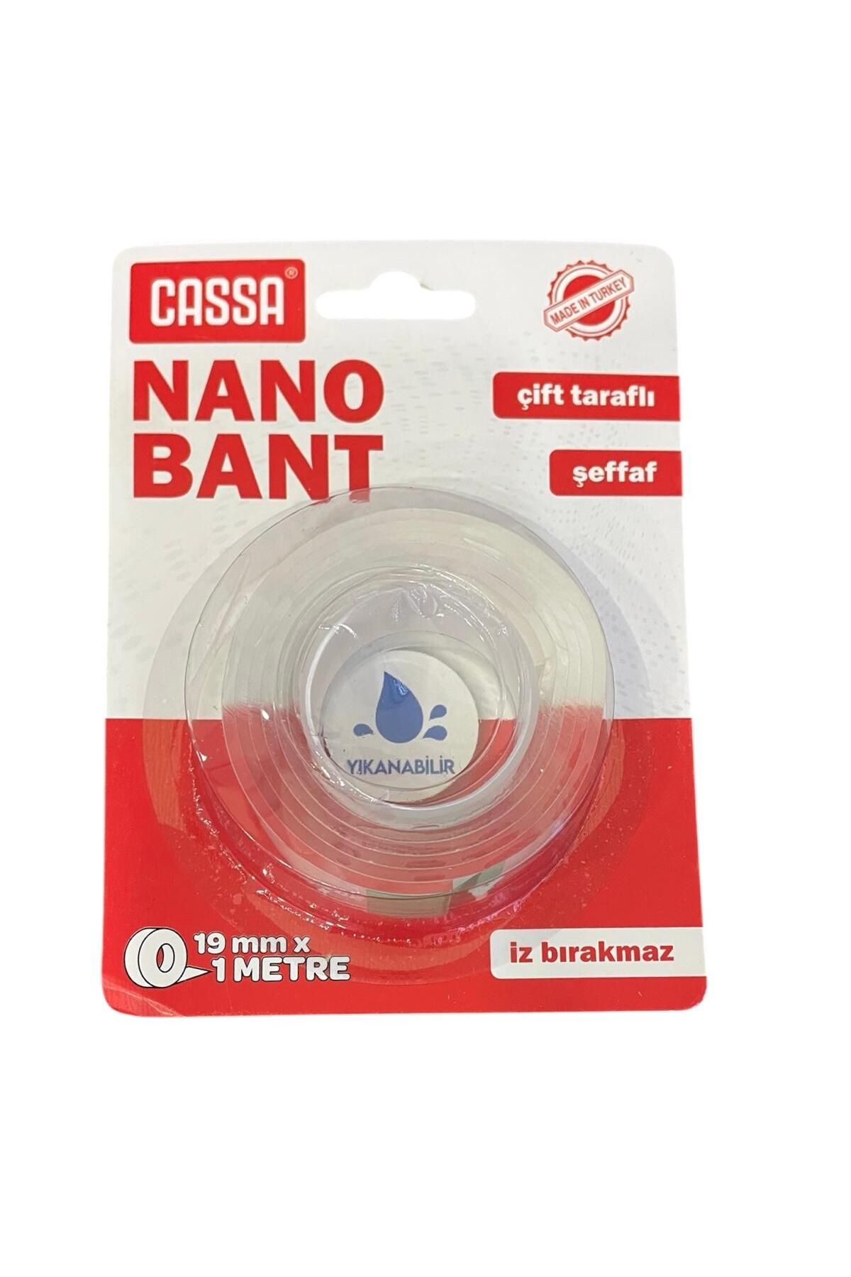 Cassa Nano Bant Çift Taraflı Şeffaf 19 mm X 1 Metre ( 1 Adet )