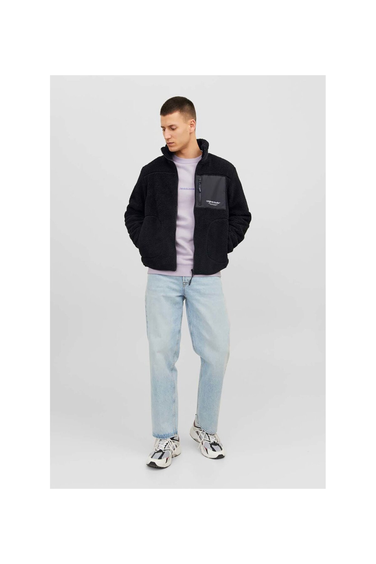 سویشرت پلار مردانه راسته آستین بلند | جک اند جونز Jack & Jones TYCDFA73AA01A5A900 - تصویر 2