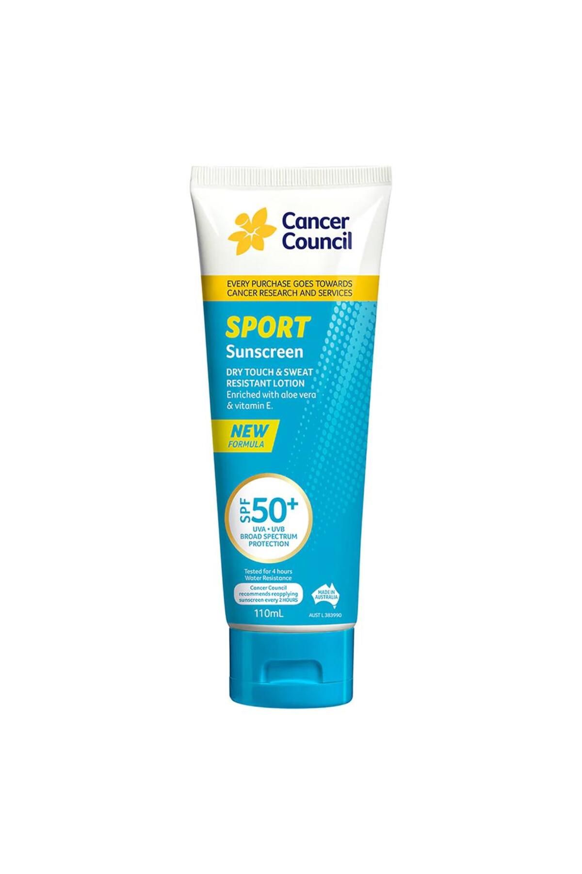 Cancer Council SPF50+ Sport Dry Touch Sunscreen Güneş Kremi 110ML