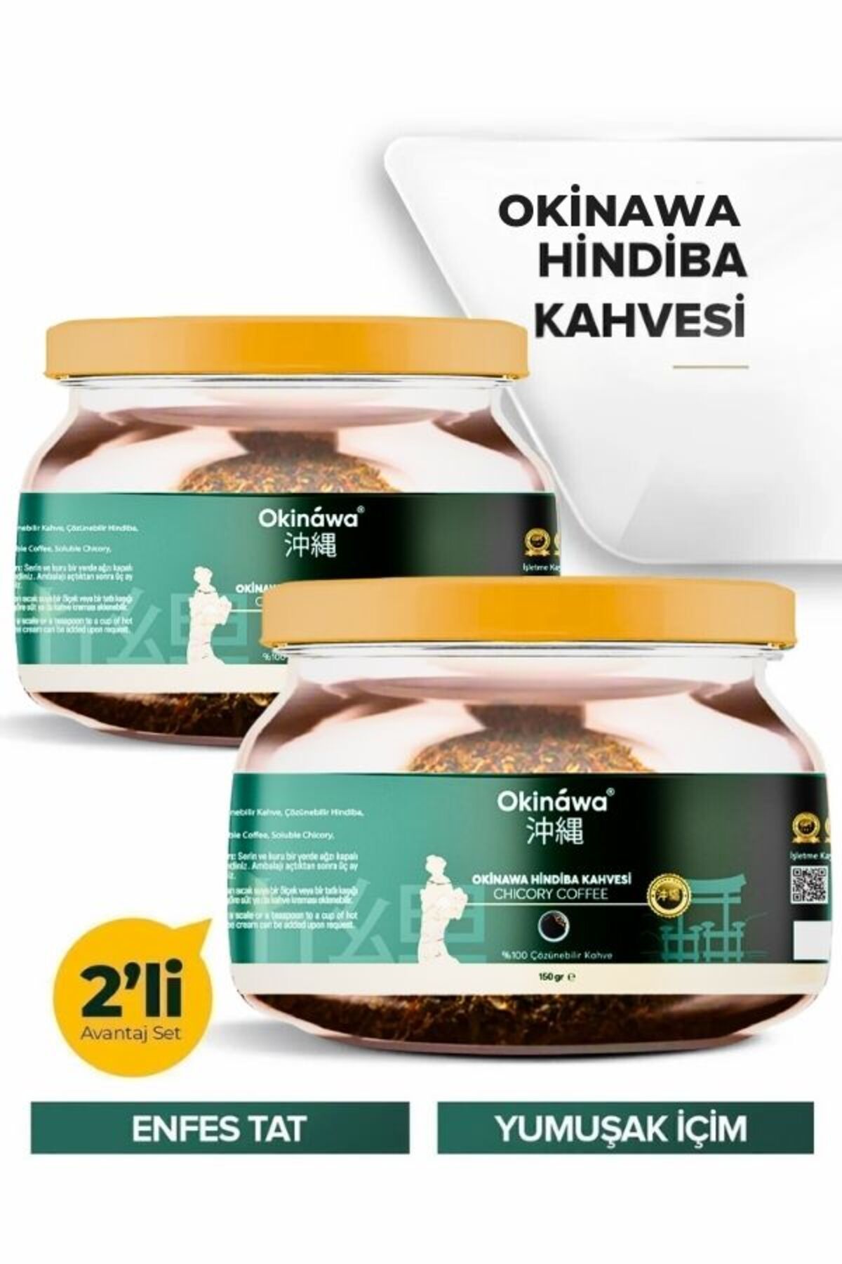 Okinawa 2 Adet Hindiba Kahvesi Detox Kahve 2x 150 gr