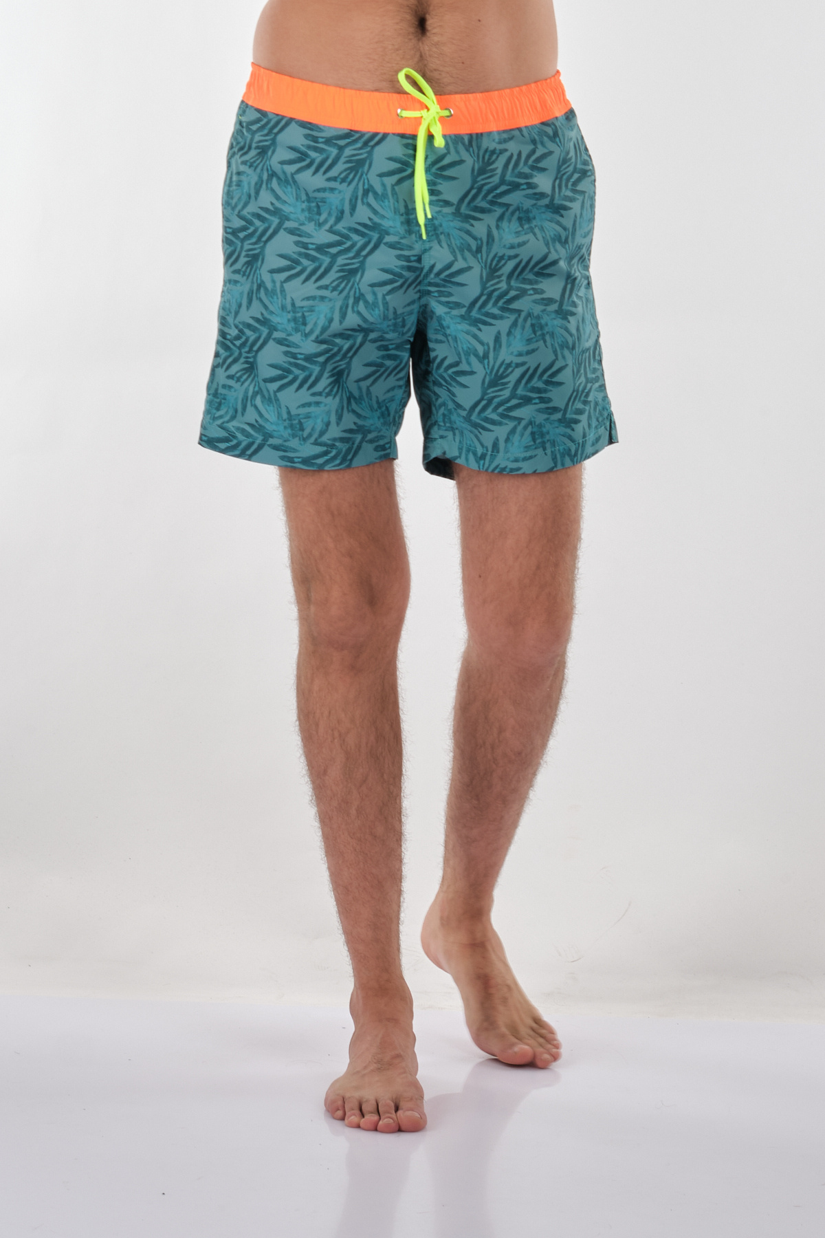 یو اس پولو شلوارک ساحلی طرح‌دار مینیمالیستی مردانه پولو - راحتی تابستانی