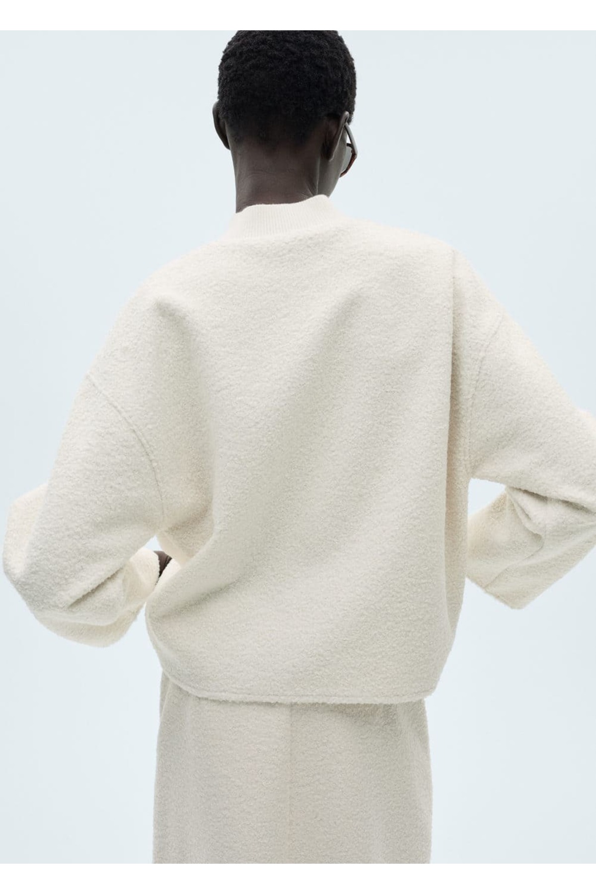 MANGO Woman Perkins yakalı buklet sweatshirt görsel 4