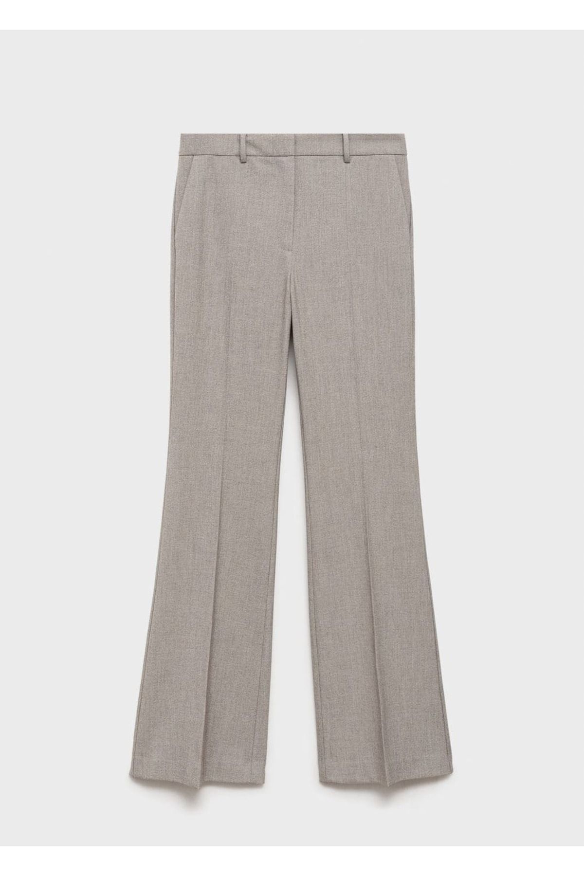 MANGO Woman-High Waisted Loose Trousers 3