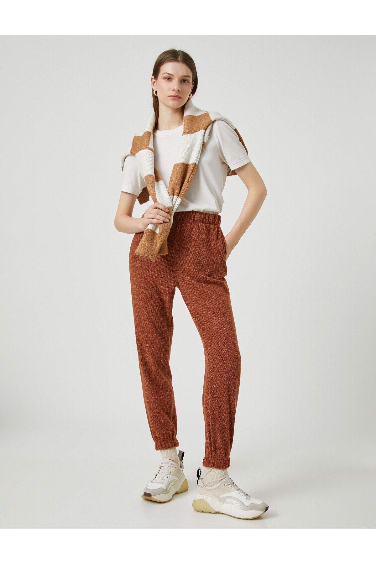 Koton-Jogger Sweatpants with Pocket Elastic Waist 1