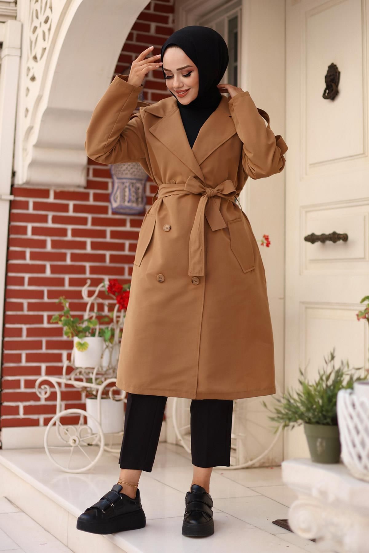 Herita-Trenchcoat mit Schulterdetail 3