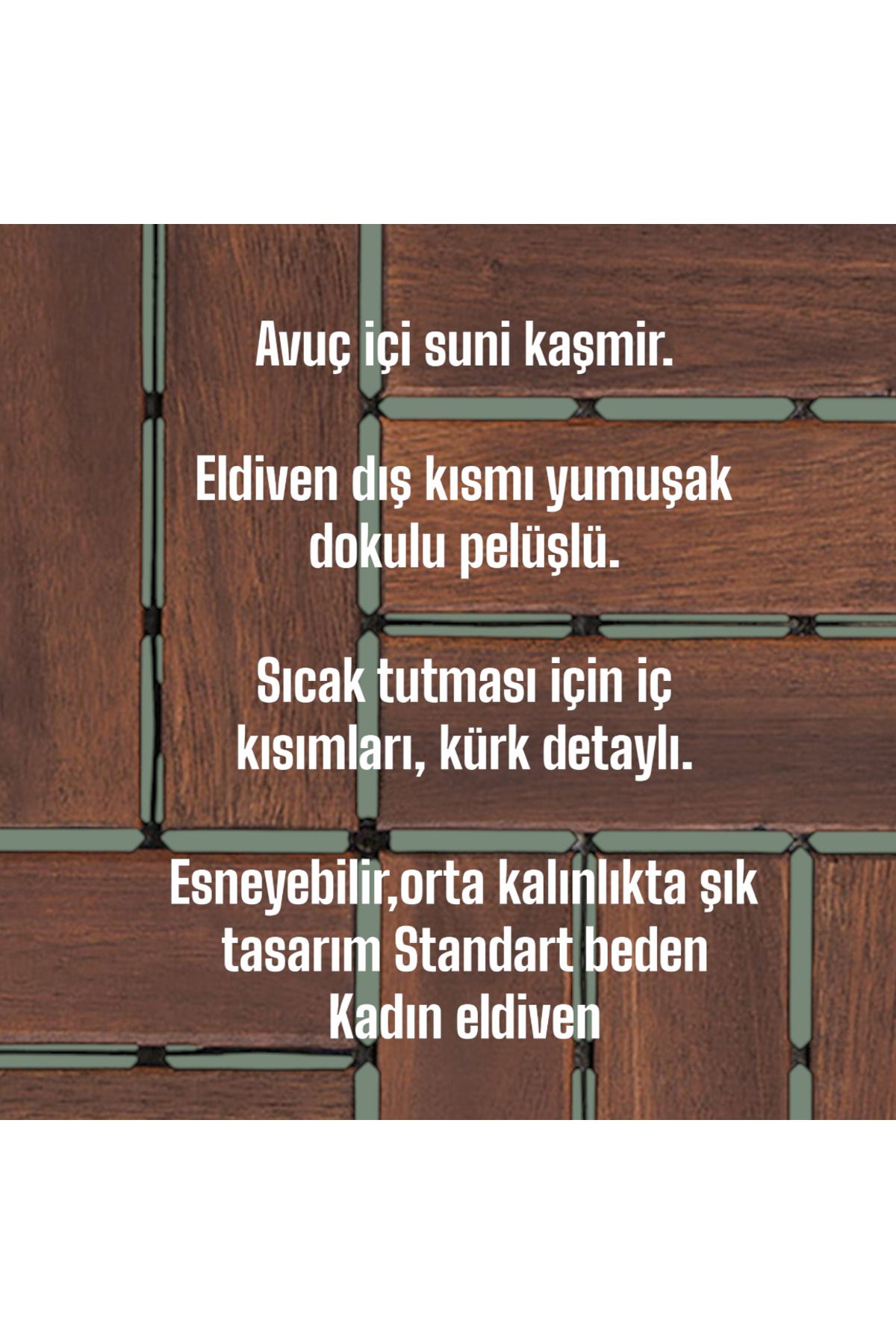 Özyıldırım Çarşı Pazar-قفازات نسائية قطيفة + كشمير + لمسة + تصميم أنيق مقاوم للبرد 4