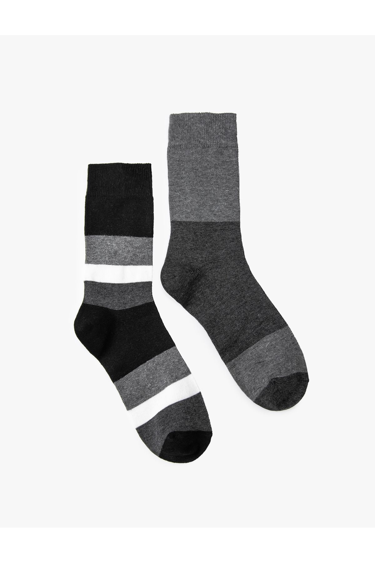 Koton-Set of 2 Socks with Geometric Pattern 2