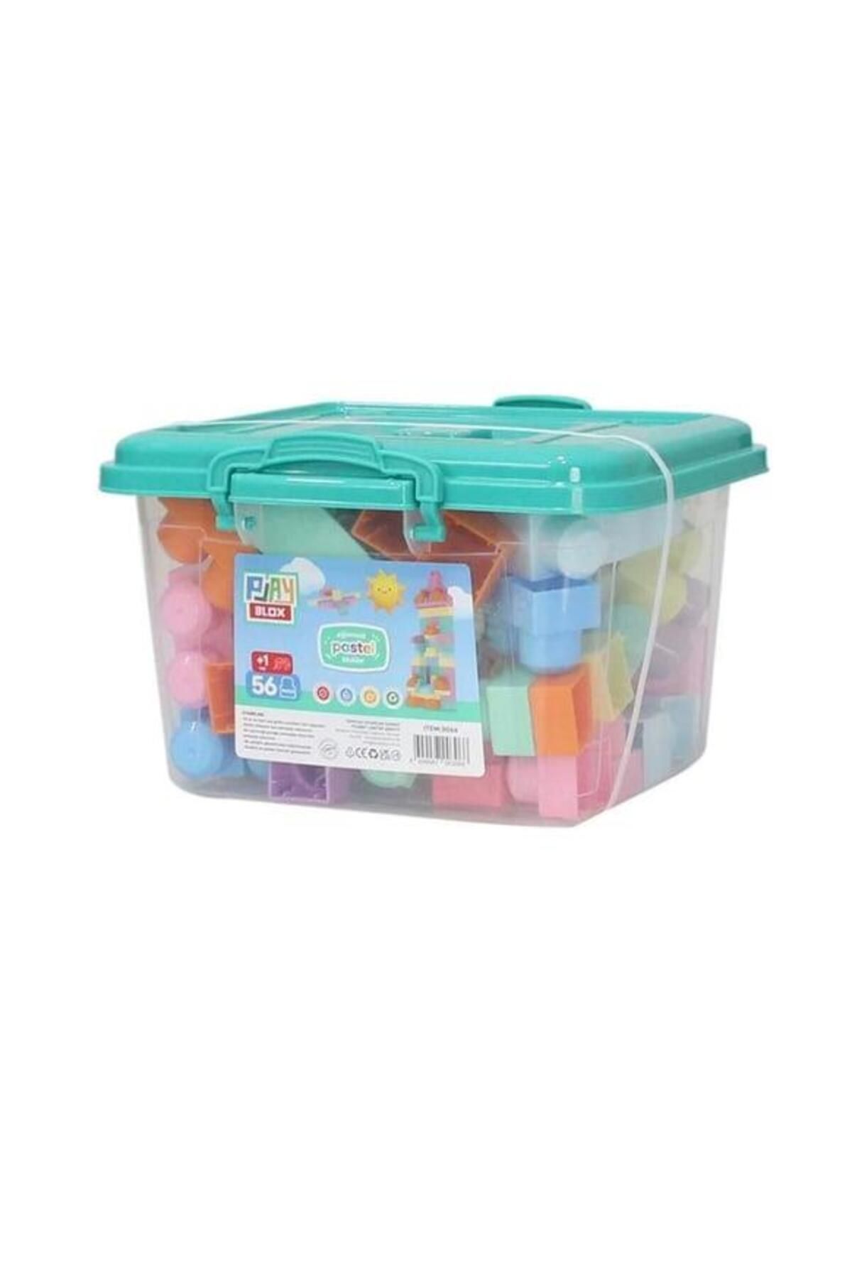 hak-iş oyuncak-Pastel Color Segmented Block 56 Pieces Pls Box 5