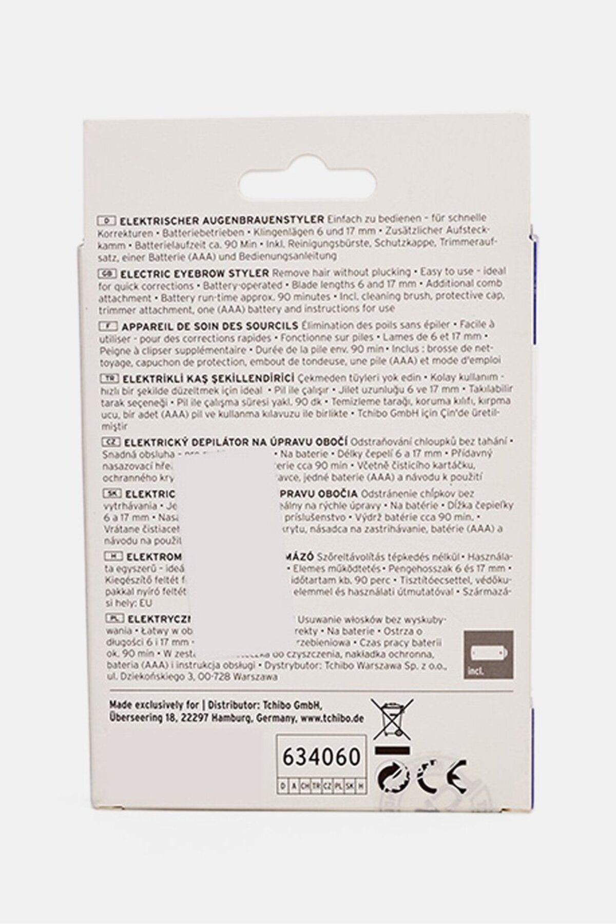 Tchibo-Electric Eyebrow Styler, White 3
