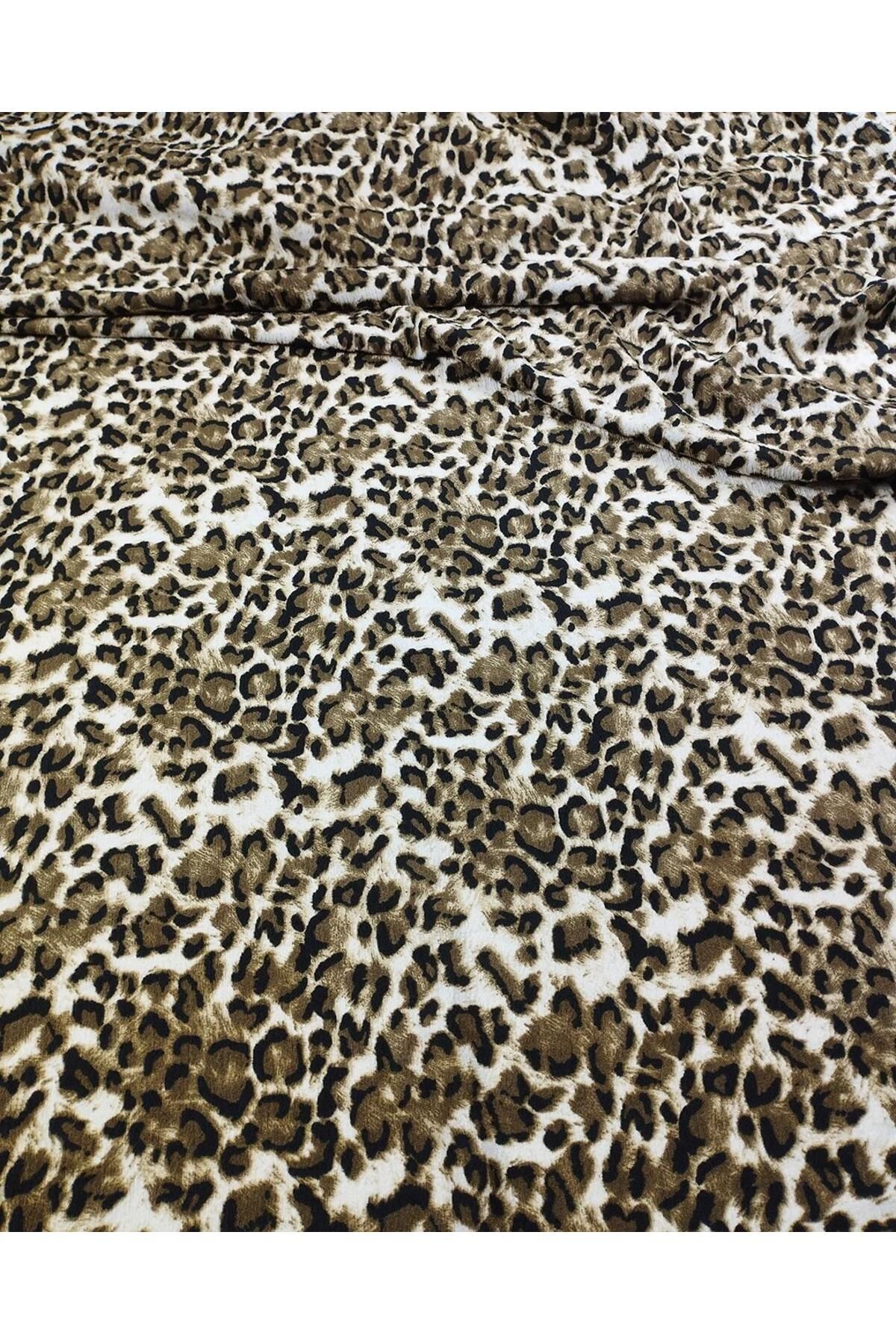 Kumaş Parça-Wrapped Jersey Leopard Pattern (Width 160 cm X Length 300 cm) 6