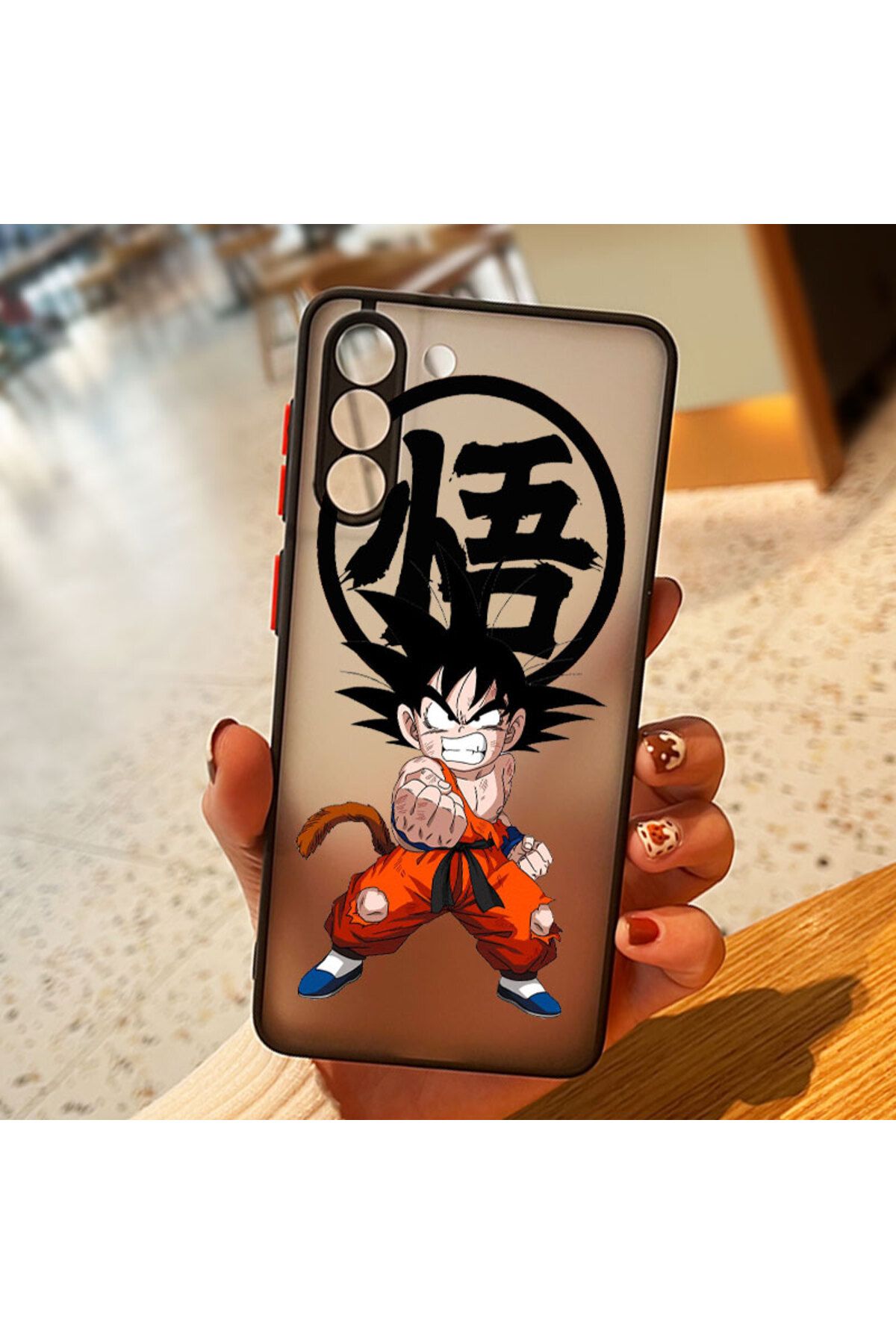 Choice-Anime Dragons Ball Goku Boy For Samsung S23 S22 S21 Ultra S20 FE S10 Plus Lite 4G 5G Frosted Tran... 1