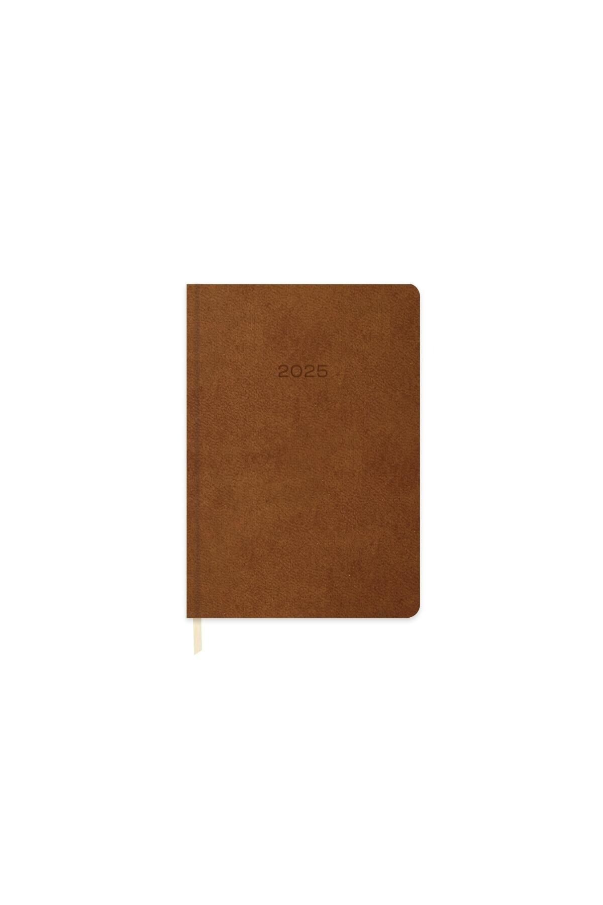 KESKİN COLOR-Sharp 2025-14*20 Daily Thermo Leather Agenda-Brown (Sander Calendar with Gift) 2