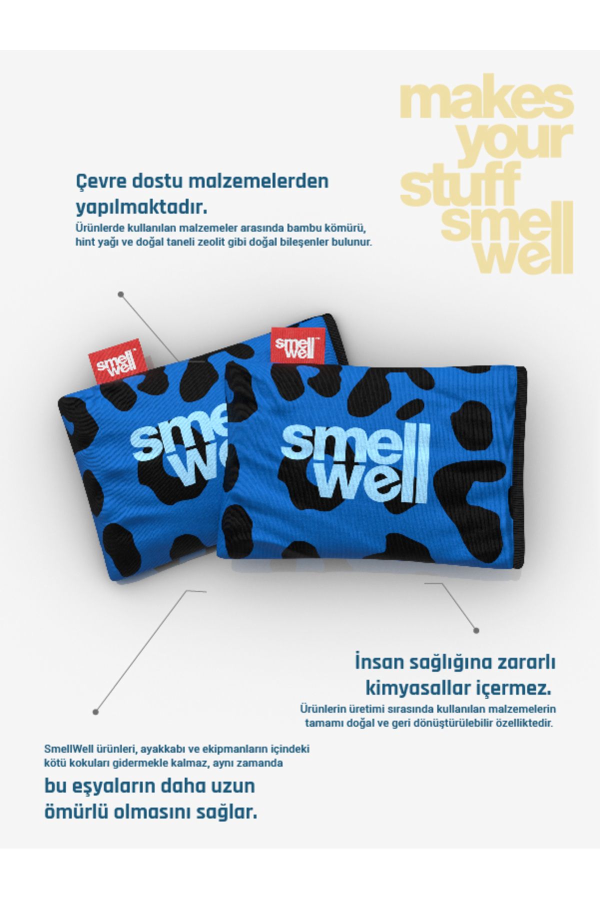 مراقبت کفش آبی پلنگ فعال بالش برداشت SmellWell