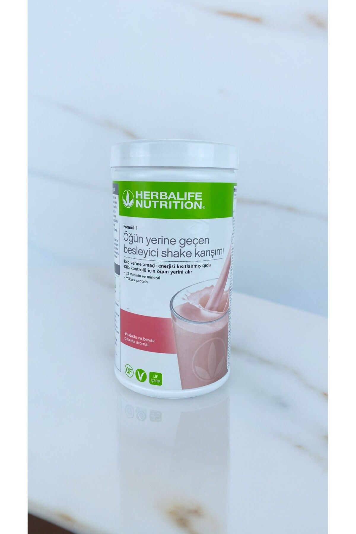 Herbalife Ahududu Bitkisel Ve Beyaz Çikolatalı Shake 1 Adet 500 gr Shake