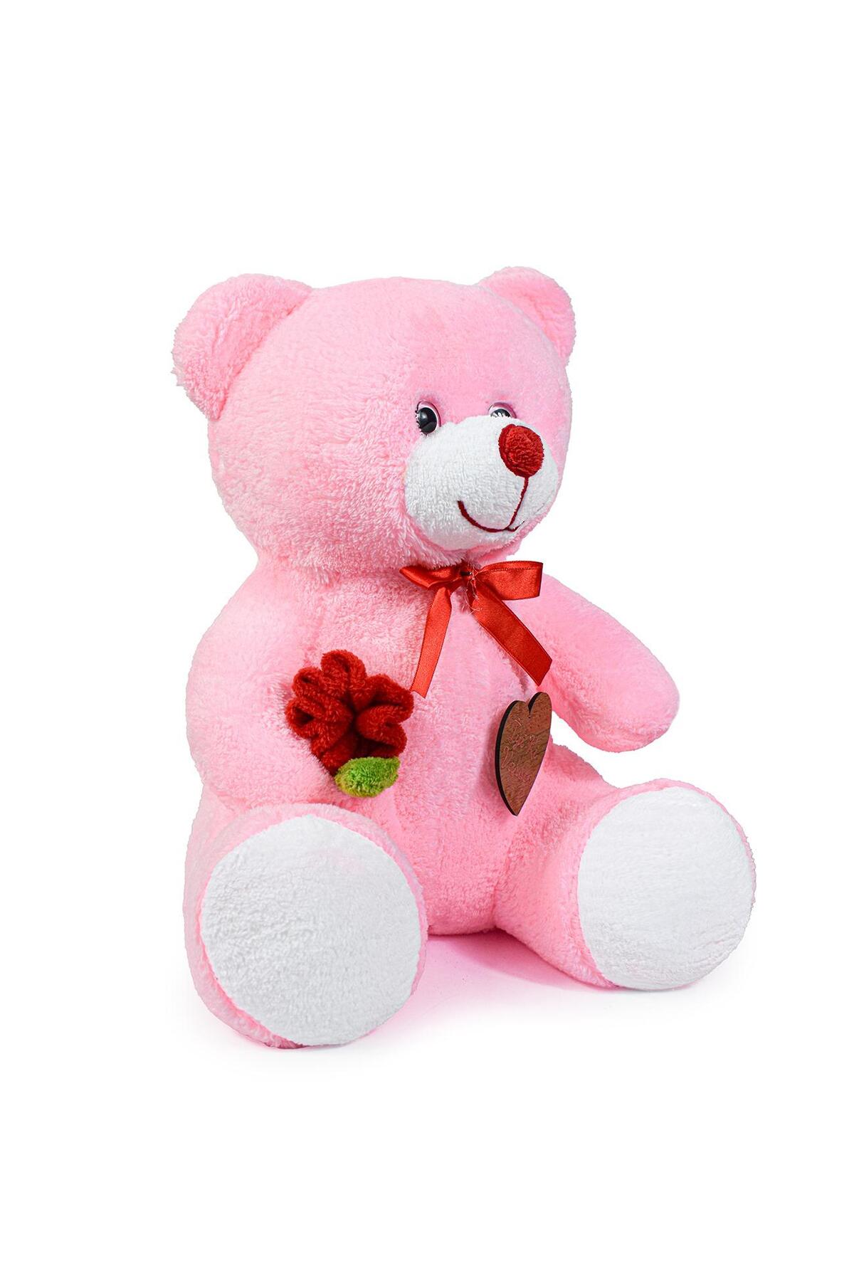 Pandamkee 75 Cm Elinde Gül Tutan Sevimli Ayıcık (iyiki Varsın) fotoğrafı 3 (önizleme)