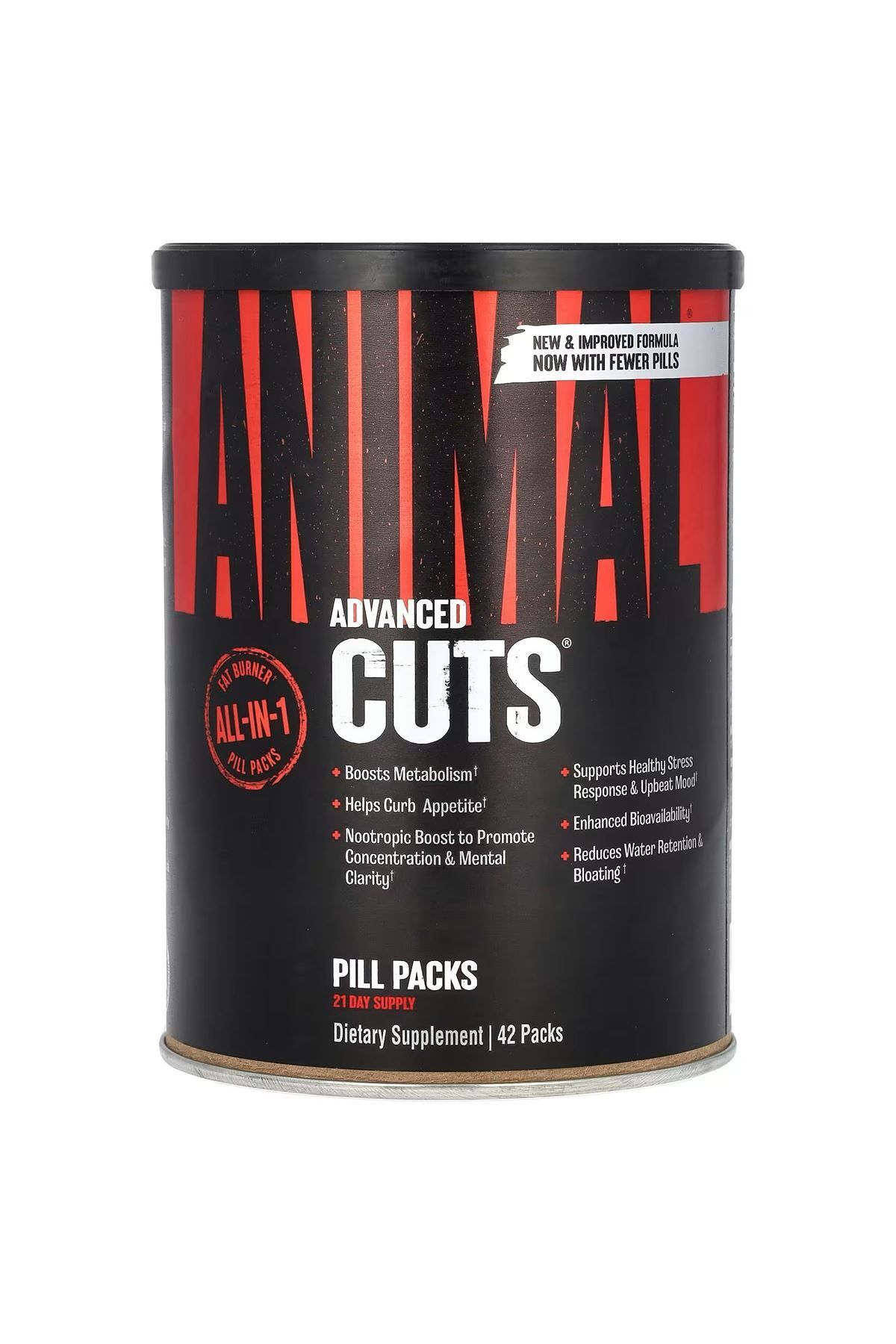 Universal Nutrition ANIMAL Advanced Cuts NEW FORMULA Cutting 42 Pack. Usa Versiondur