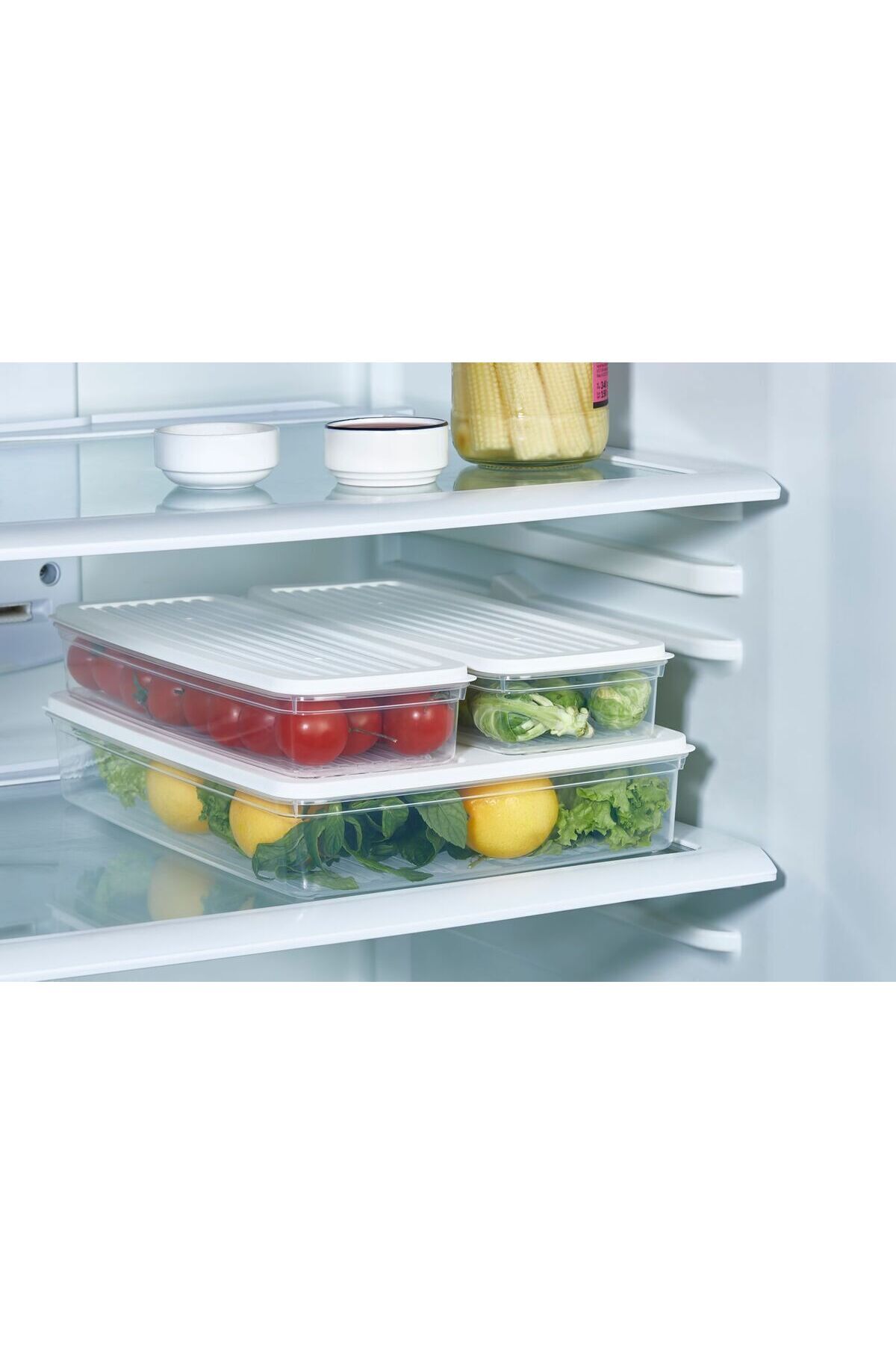 Leila-Yeast 3-Piece Storage Set - 1 Large, 2 Small Size (2.5 Lt + 1 Lt + 1Lt) 1
