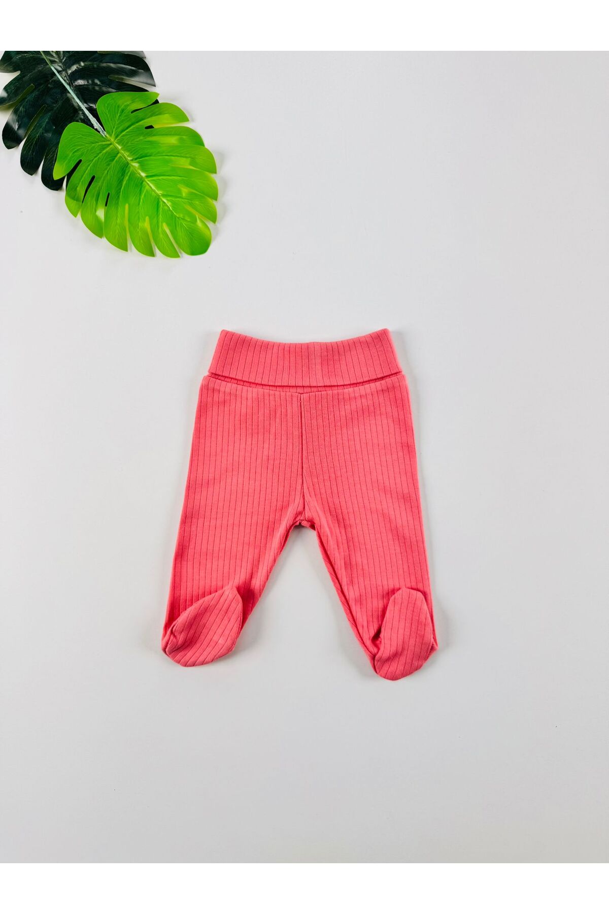 EFU BABY 4'lü %100 Pamuklu Raporlu  Basic Patikli Kız Bebek Pantolon fotoğrafı 6 (önizleme)