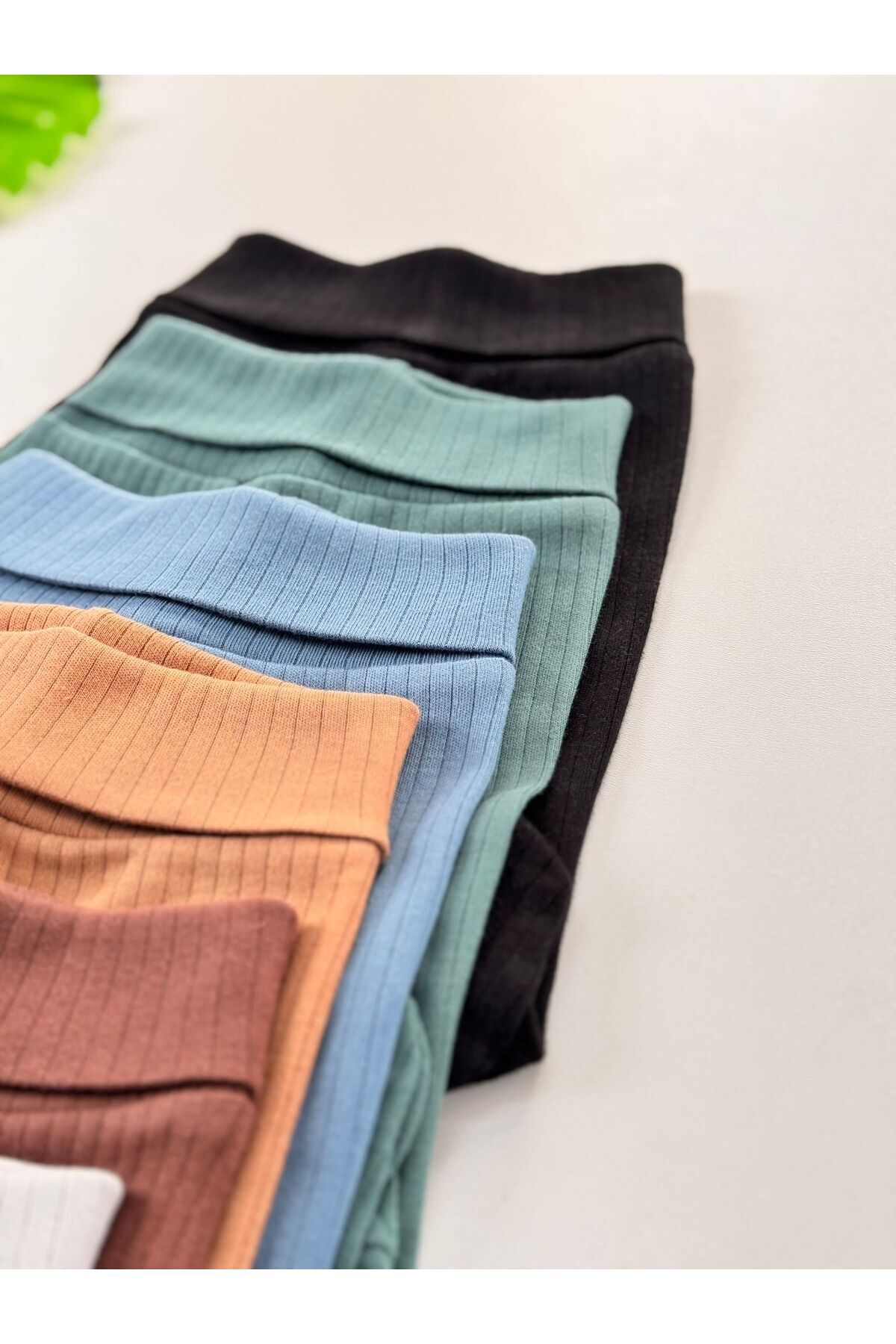 EFU BABY 6'lı %100 Pamuklu Raporlu Unisex Basic Patikli Bebek Pantolon fotoğrafı 3 (önizleme)