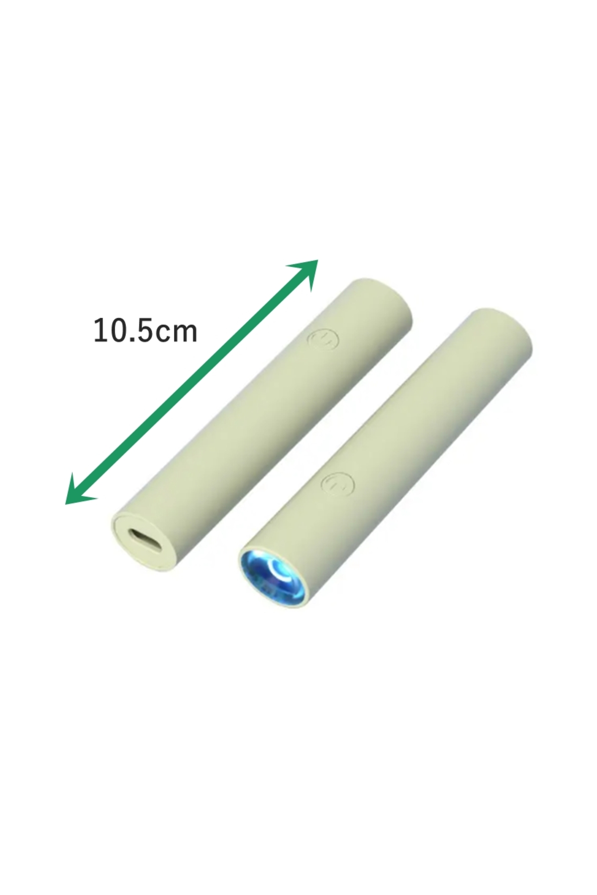 10.5cm Mini Şarjlı Uv Fener - Uv Oje Kurutucu Fener 120/60 Saniye Zaman Ayarlı Su Yeşili Slim Kasa — YŞL- C-21 Şarjlı oje kurutucu fener — تصویر 5 از 6