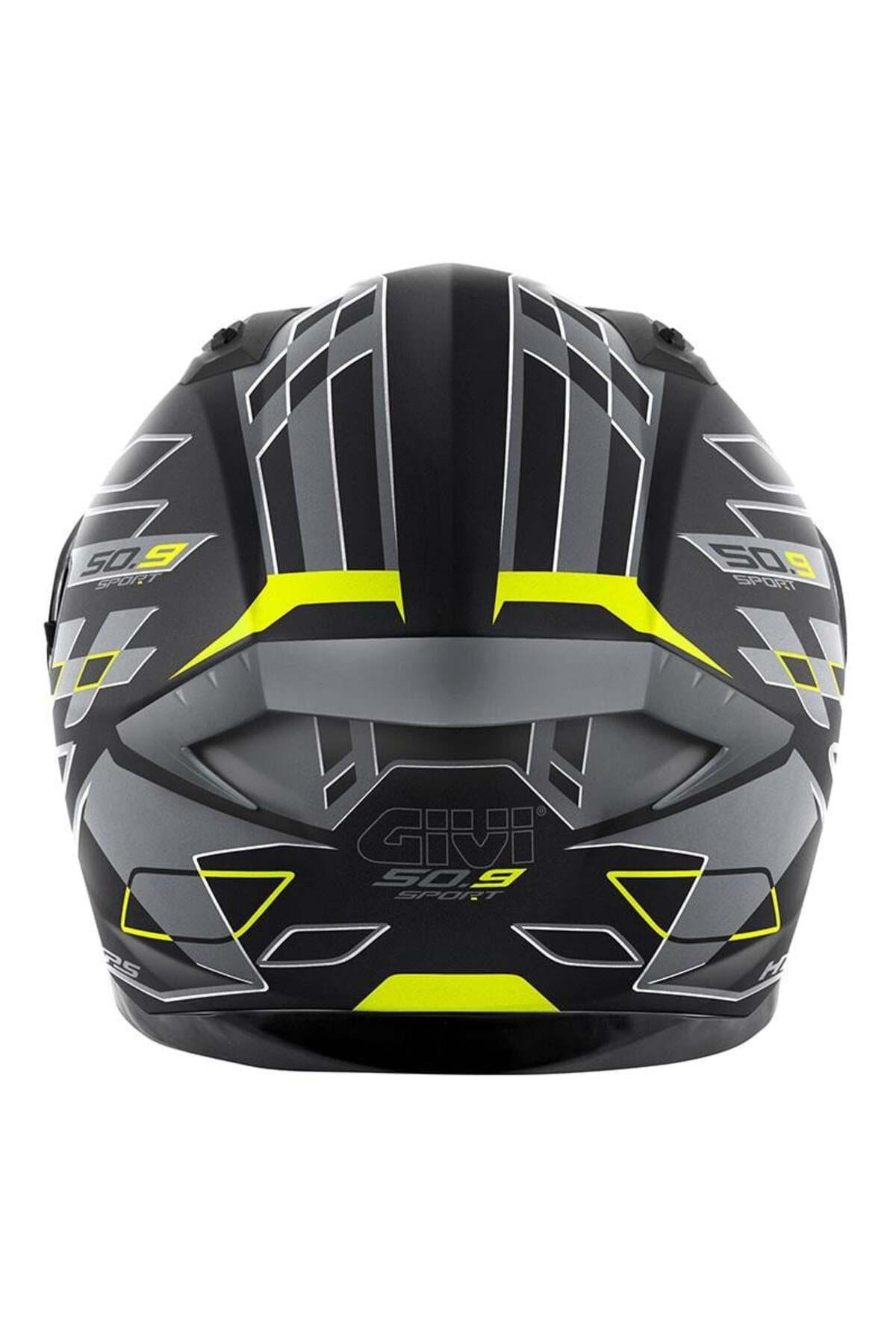 Givi-50.9 Assault Matte Black-Gray-Neon Yellow Helmet 4